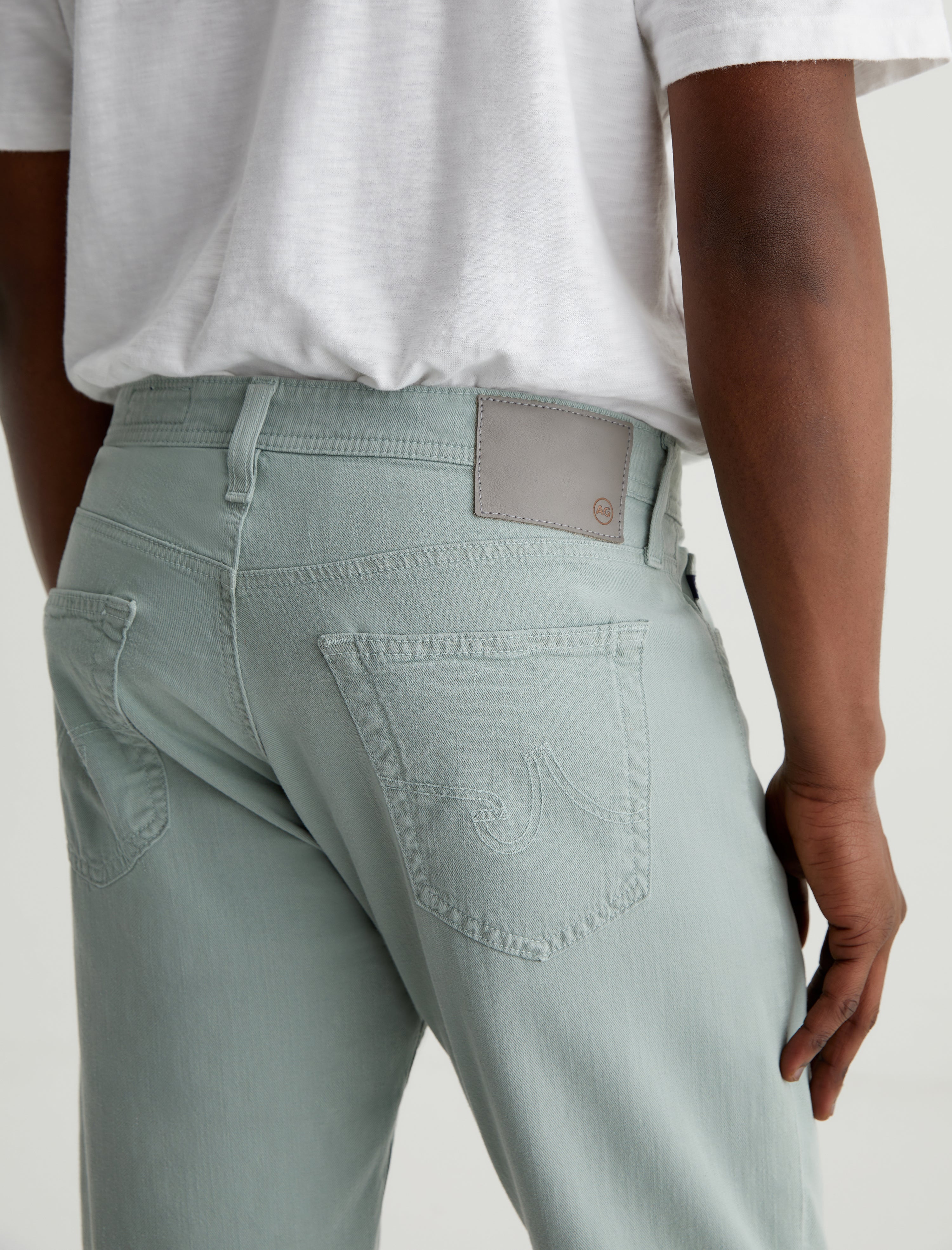 Everett Matcha Latte Slim Straight Men Bottom Photo 6