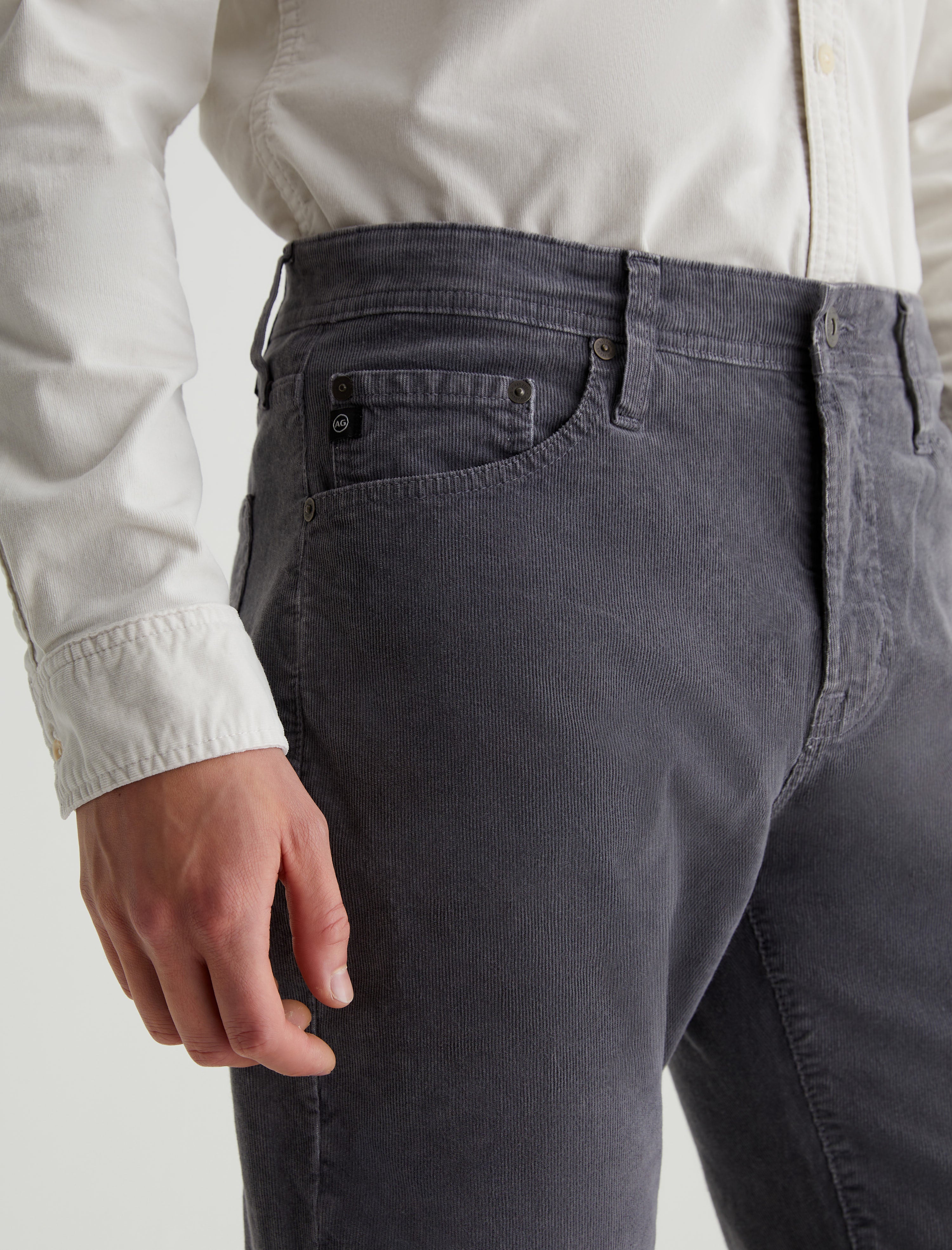 Everett Corduroy Sulfur Berlin Steel Corduroy Slim Straight Men Bottom Photo 3