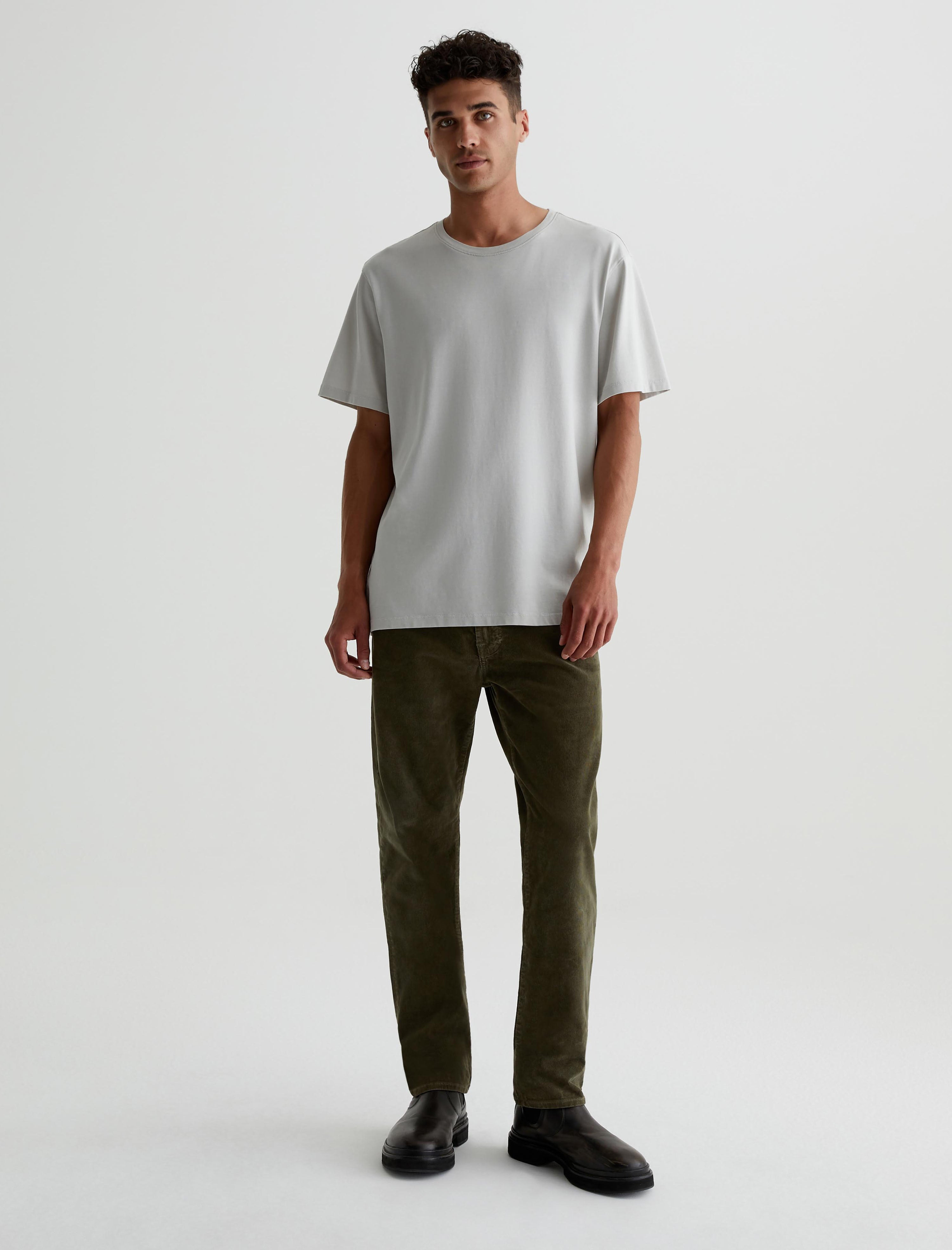 Everett Corduroy Sulfur Dried Cedar Corduroy Slim Straight Men Bottom Photo 1