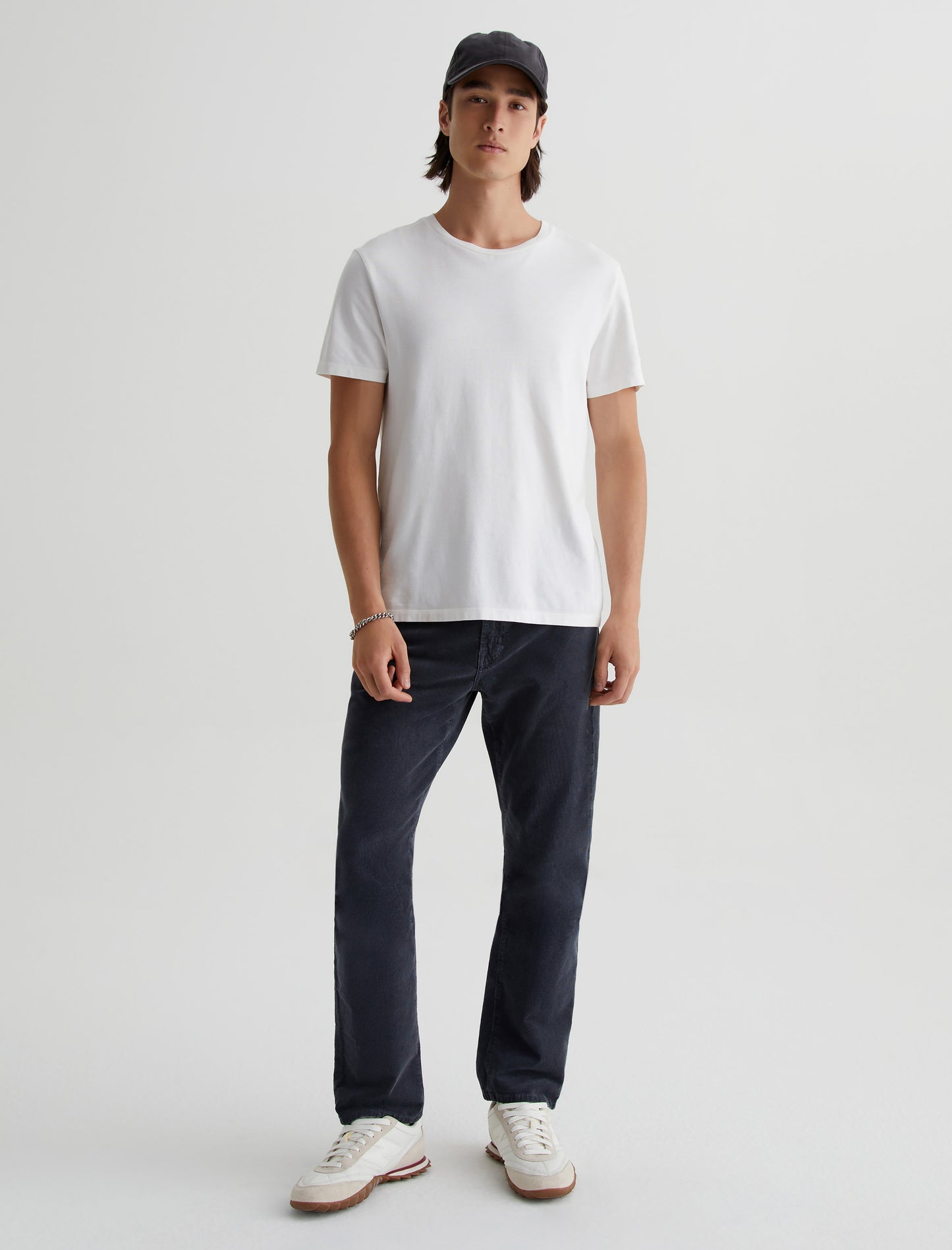 Everett Sulfur Melange Smoke Slim Straight Mens bottom Photo 1