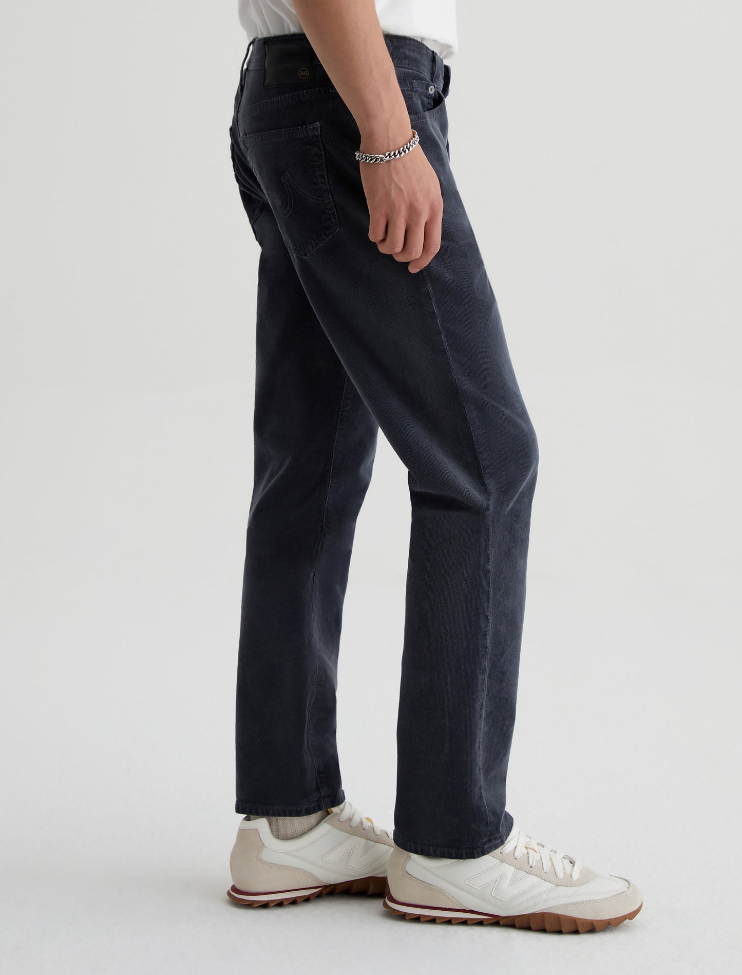 Everett Sulfur Melange Smoke Slim Straight Mens bottom Photo 2