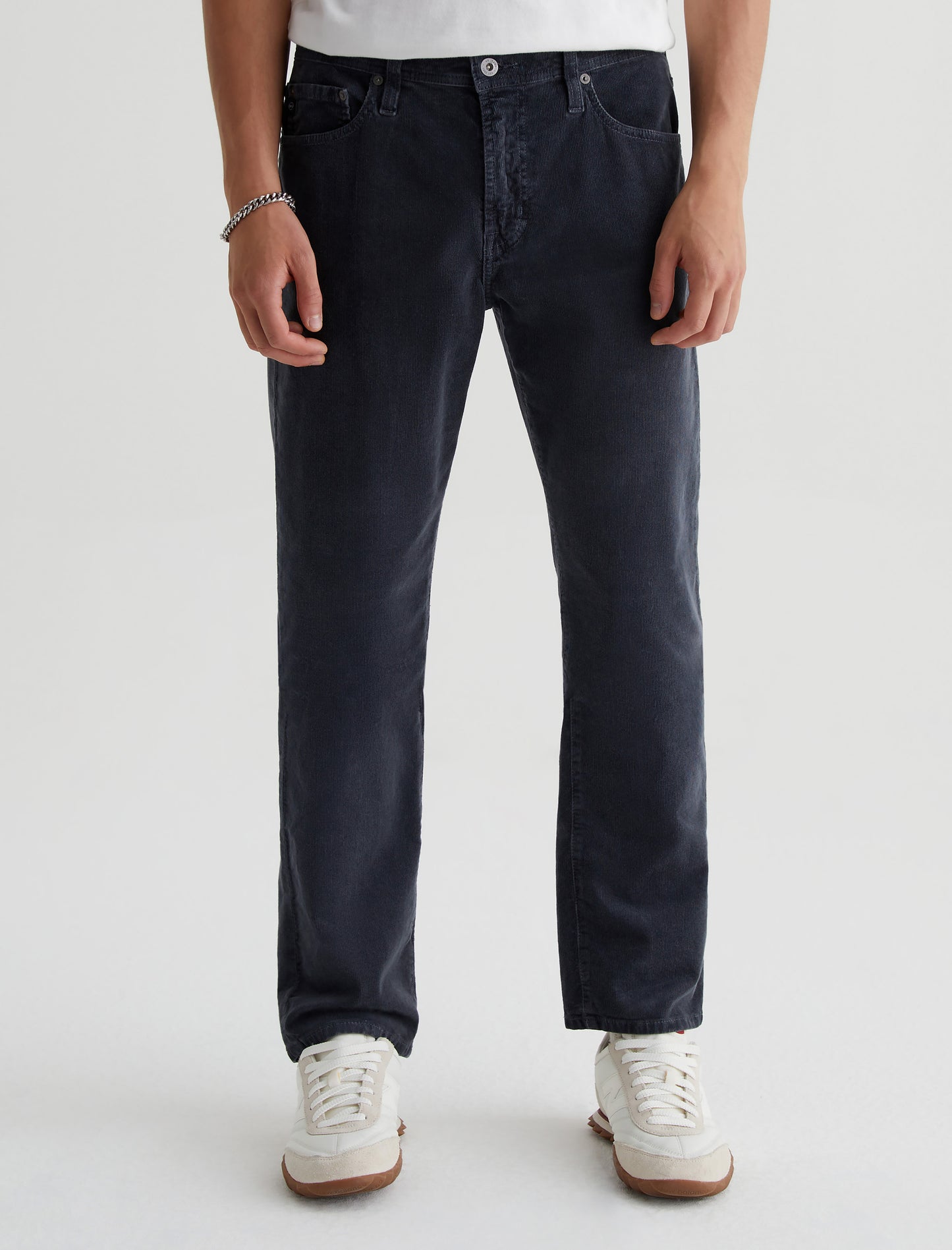 Everett Sulfur Melange Smoke Slim Straight Mens bottom Photo 4