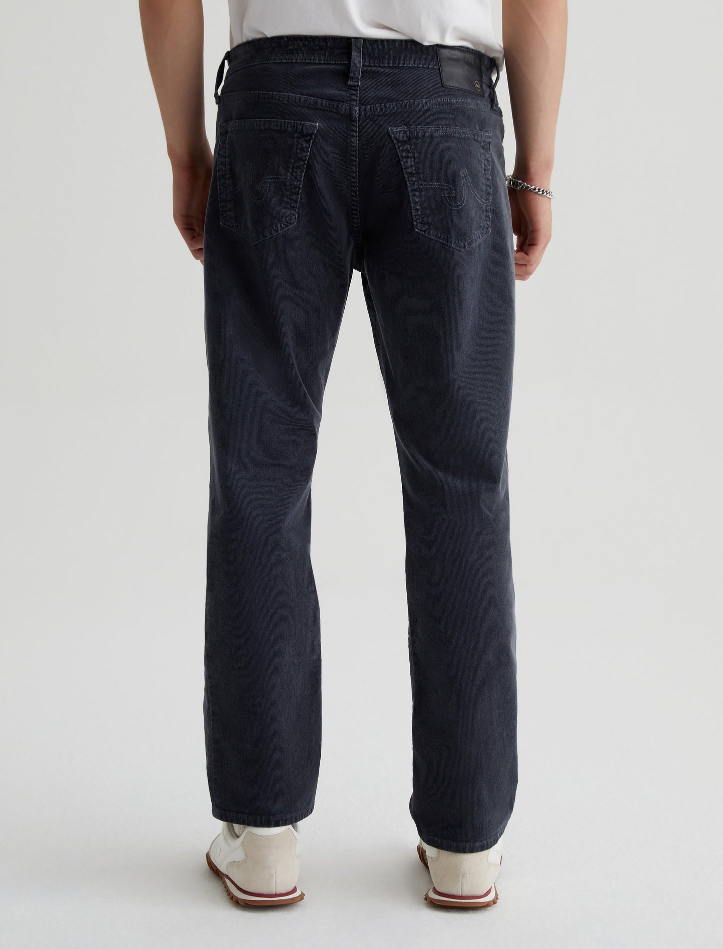 Everett Sulfur Melange Smoke Slim Straight Mens bottom Photo 6