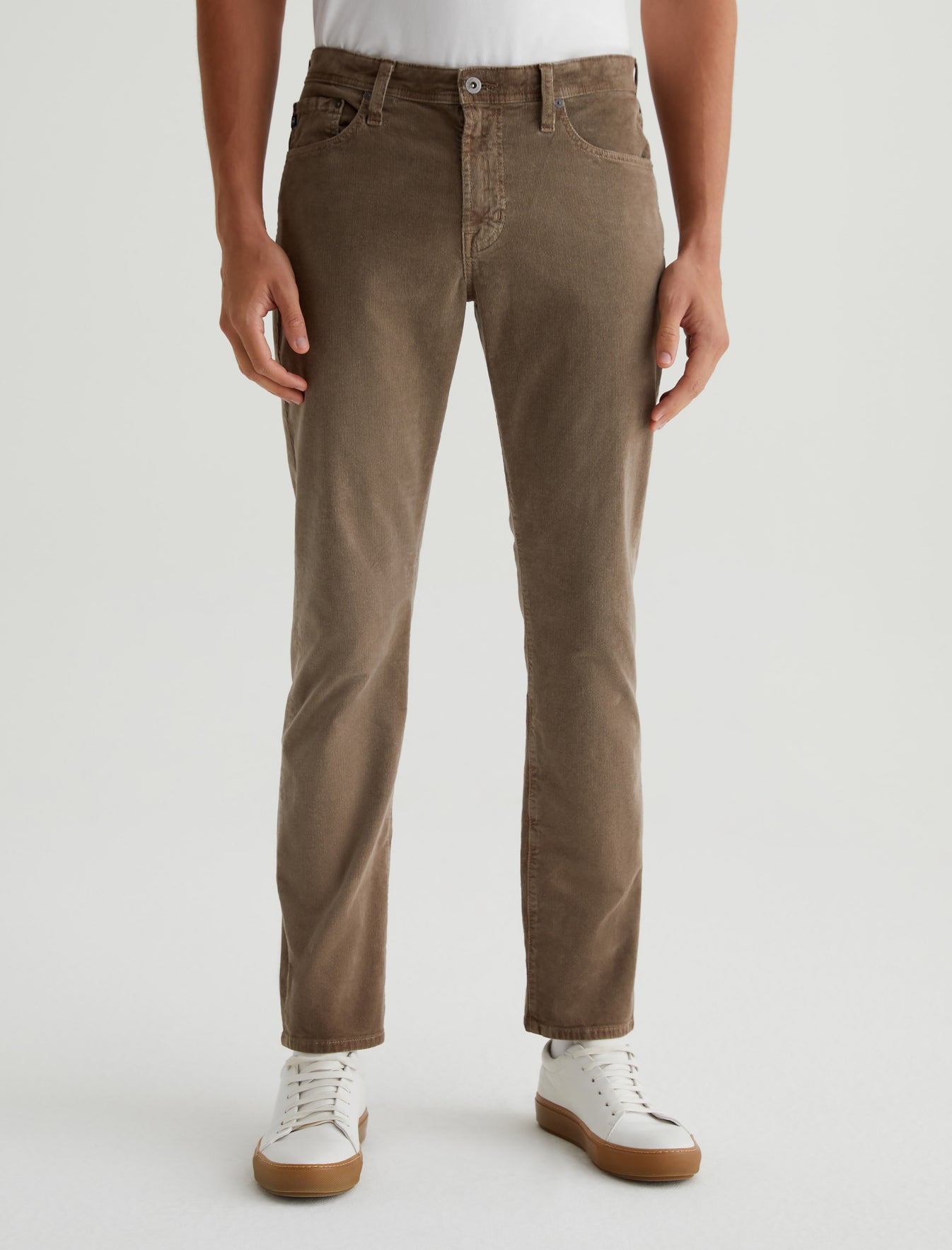 Everett Sulfur Wild Mushroom Slim Straight Mens Bottom Photo 2