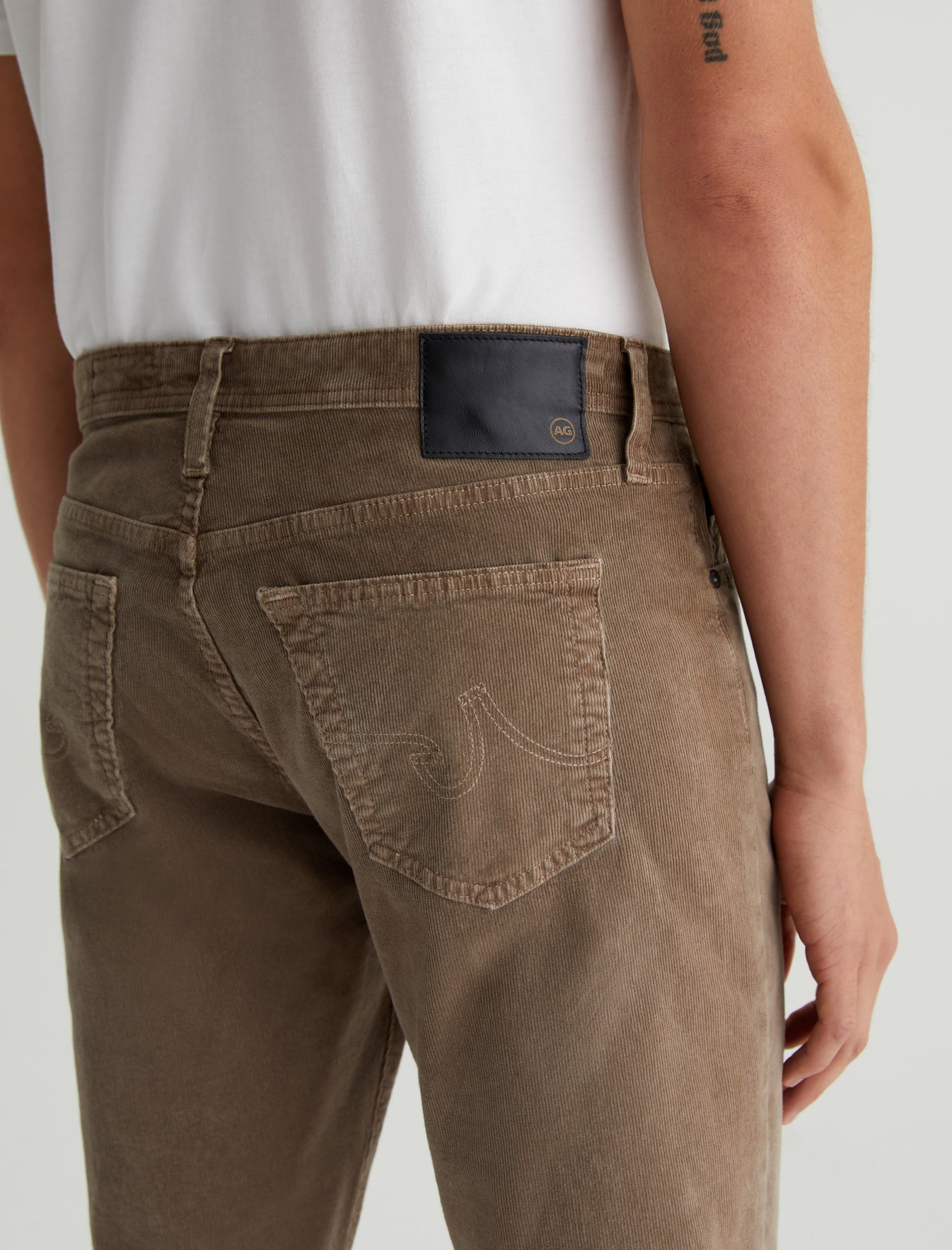 Everett Sulfur Wild Mushroom Slim Straight Mens Bottom Photo 5