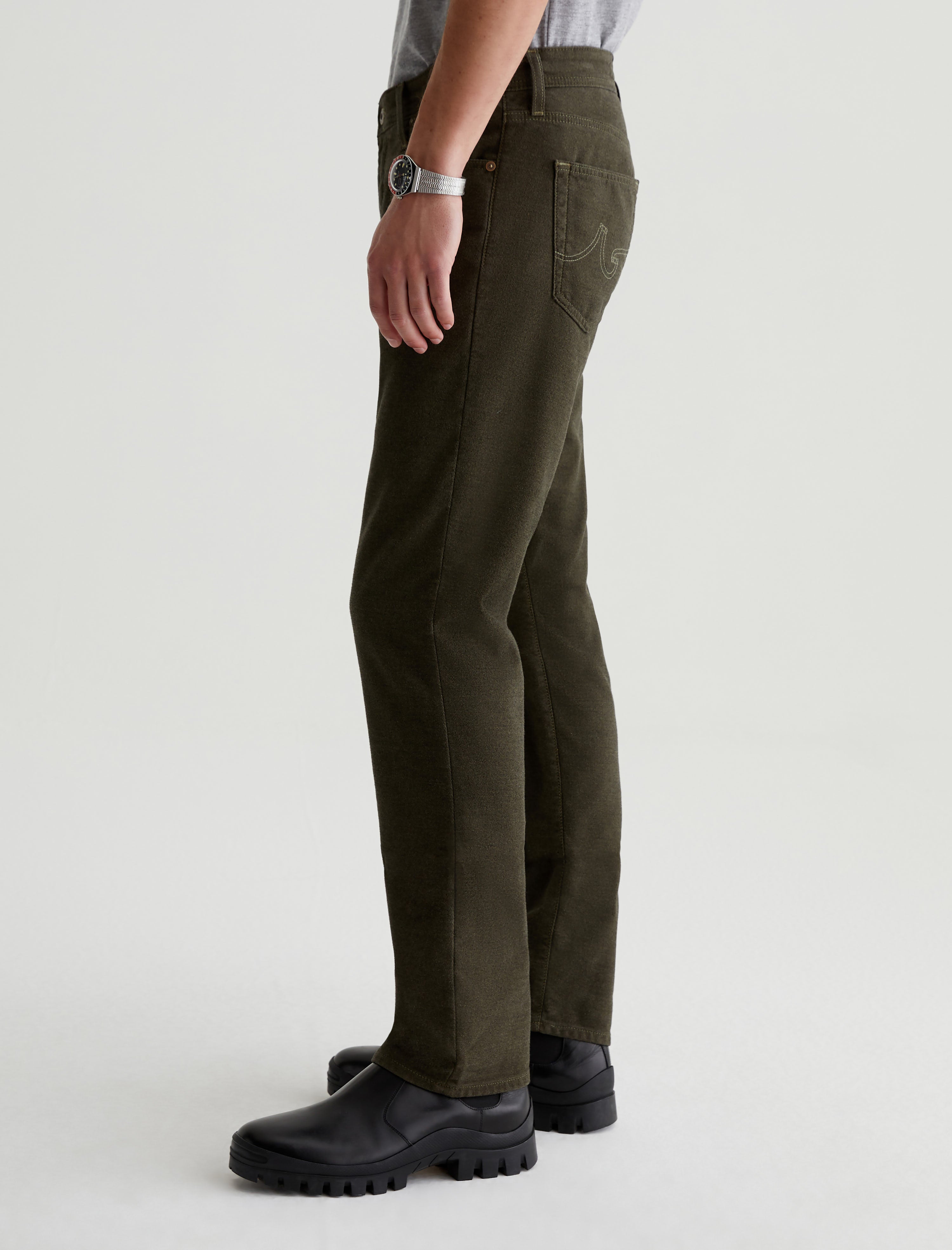 Everett Sulfur Dried Cedar Slim Straight Men Bottom Photo 5