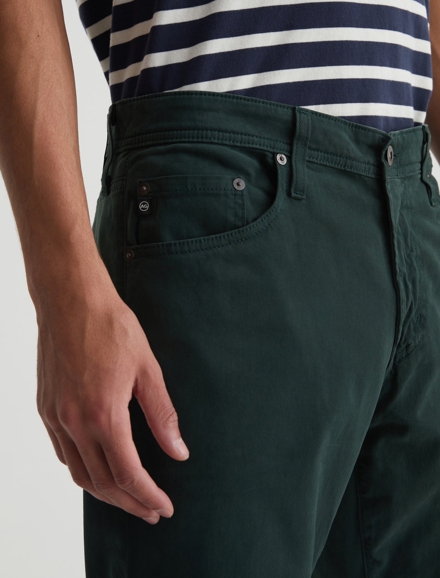 Everett Deep Forest Slim Straight Mens bottom Photo 3