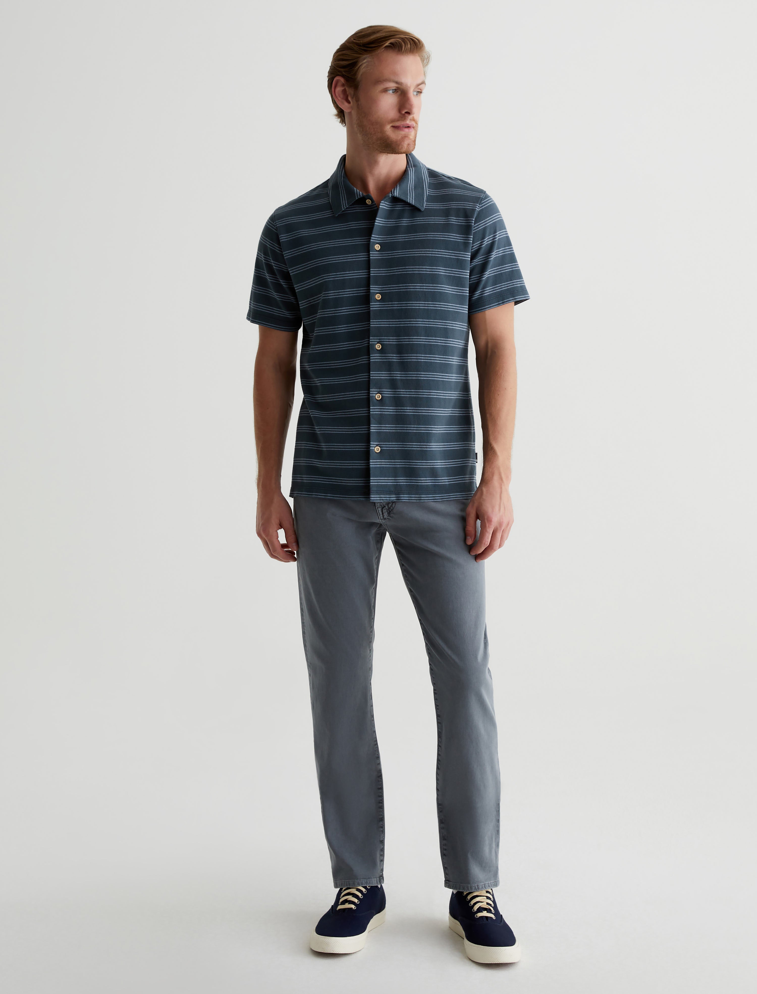 Everett Sud Sulfur Bayside Road Sueded Slim Straight Leg Men Bottom Photo 1