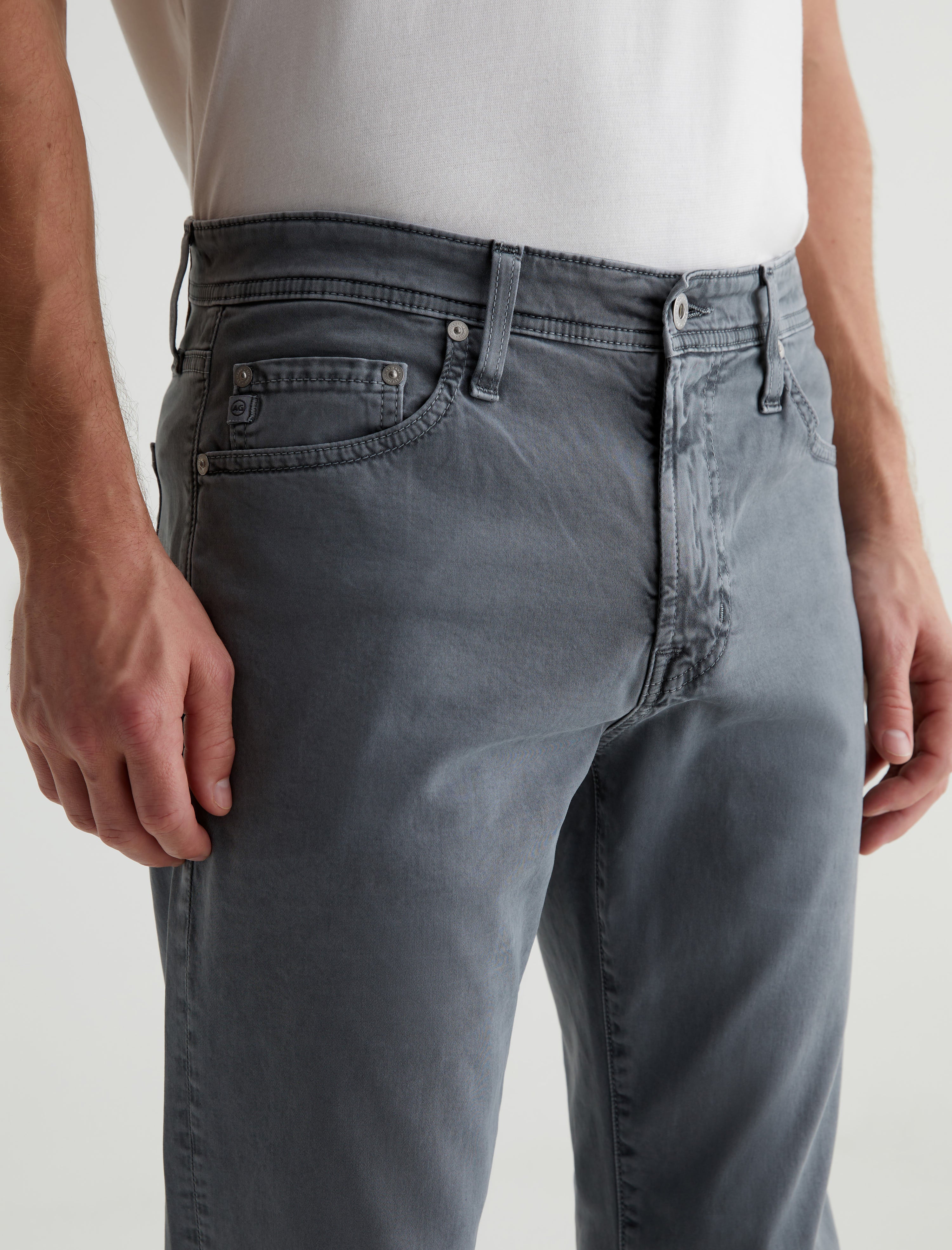 Everett Sud Sulfur Bayside Road Sueded Slim Straight Leg Men Bottom Photo 3