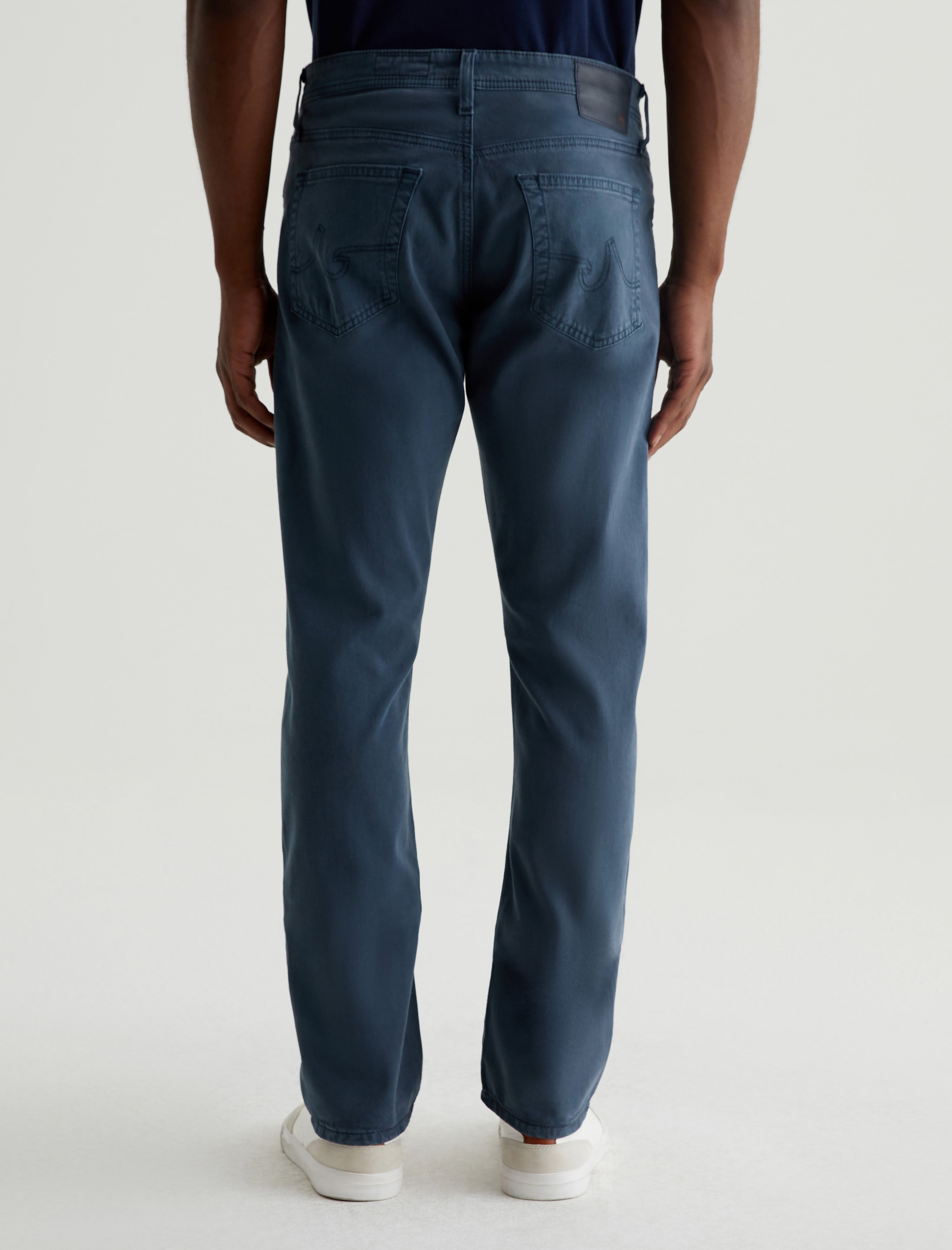 Everett Sud Sulfur Deep Waters Sueded Slim Straight Leg Men Bottom Photo 7