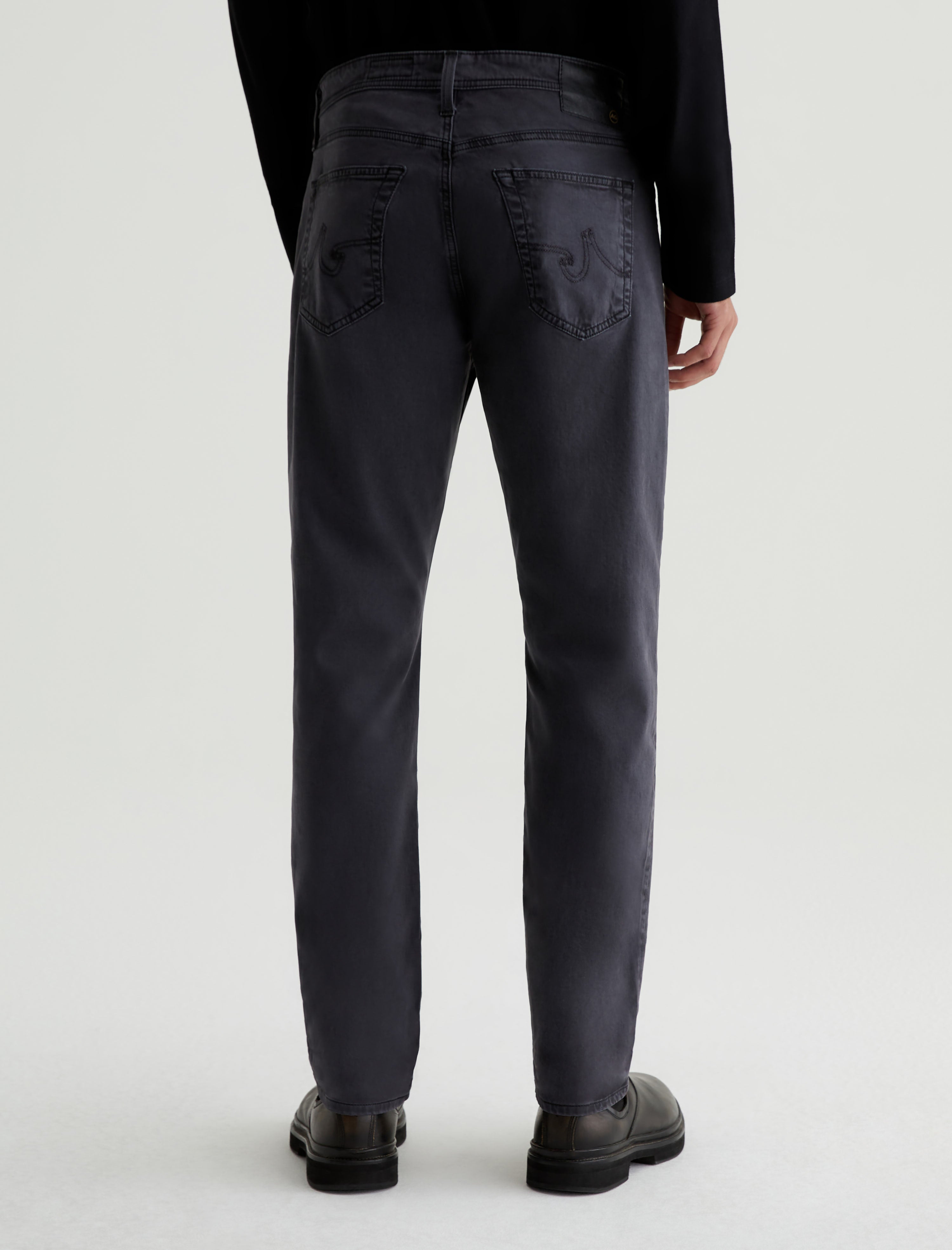 Everett SUD Sulfur Gunpowder Sueded Slim Straight Leg Men Bottom Photo 7