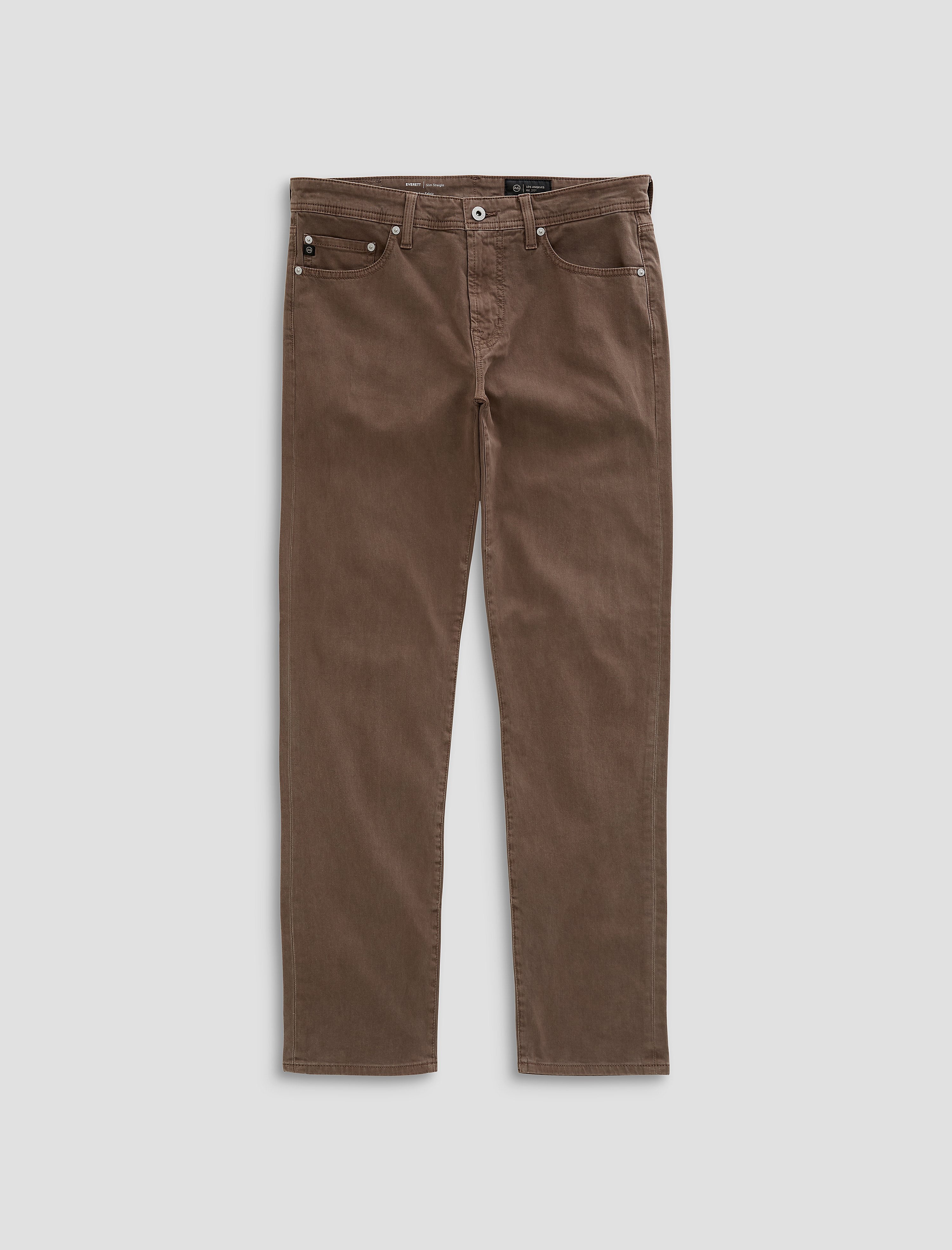 Everett Sulfur Taupe Grey Slim Straight Men'S Bottom Photo 9