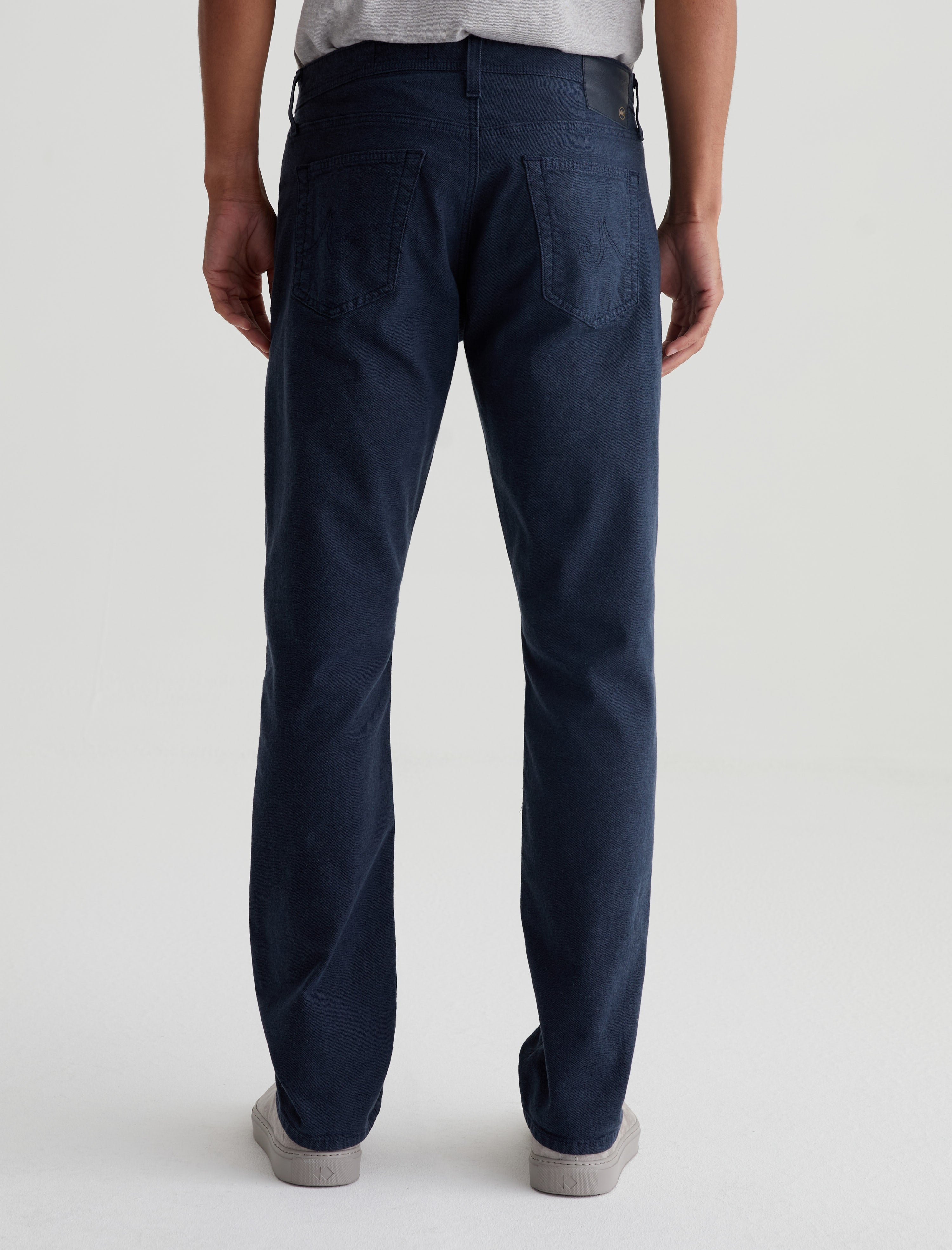 Everett Inky Blue Slim Straight Leg Men Bottom Photo 7