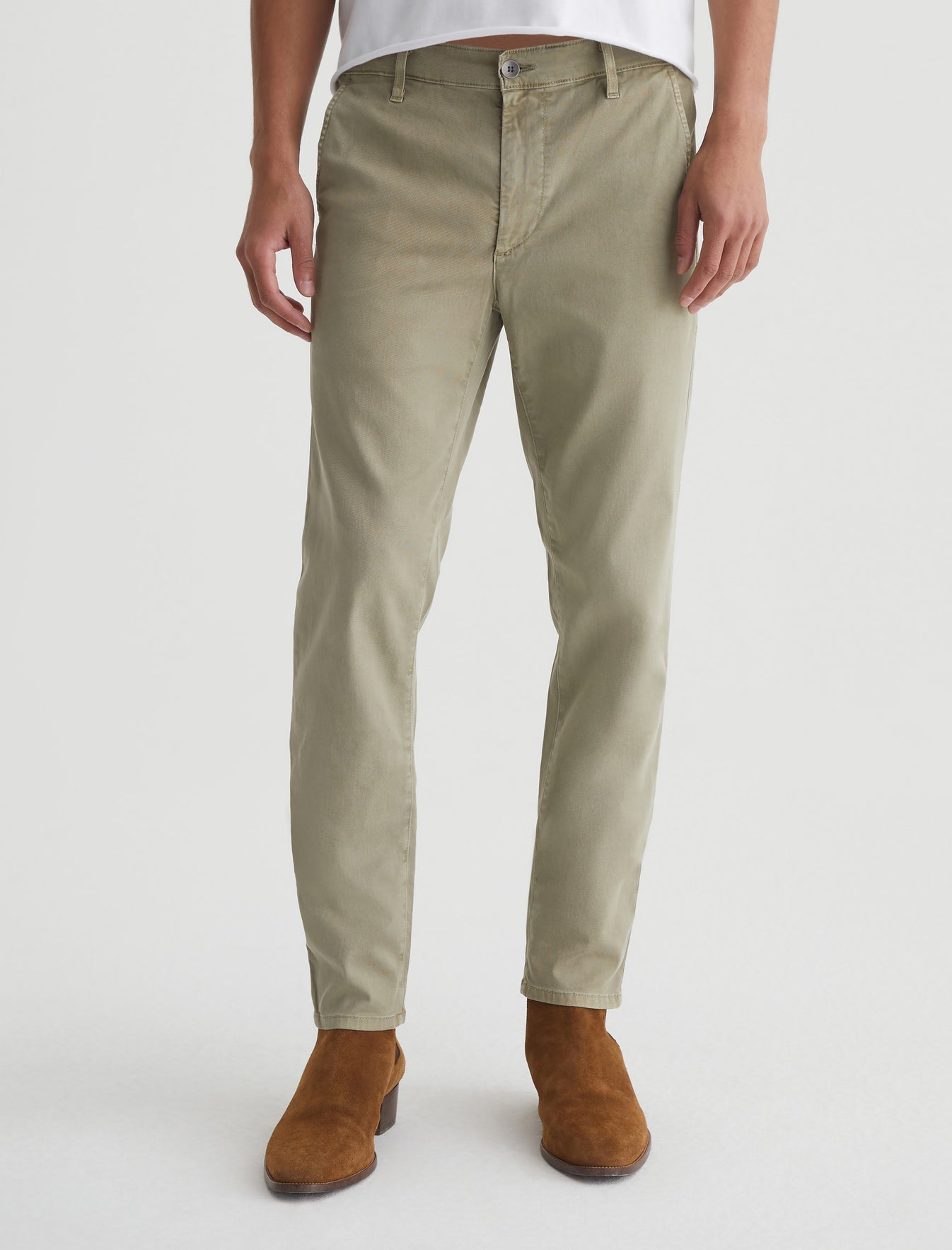 Jamison Sulfur Dried Rosemary Skinny Trouser Men Bottom  Photo 3