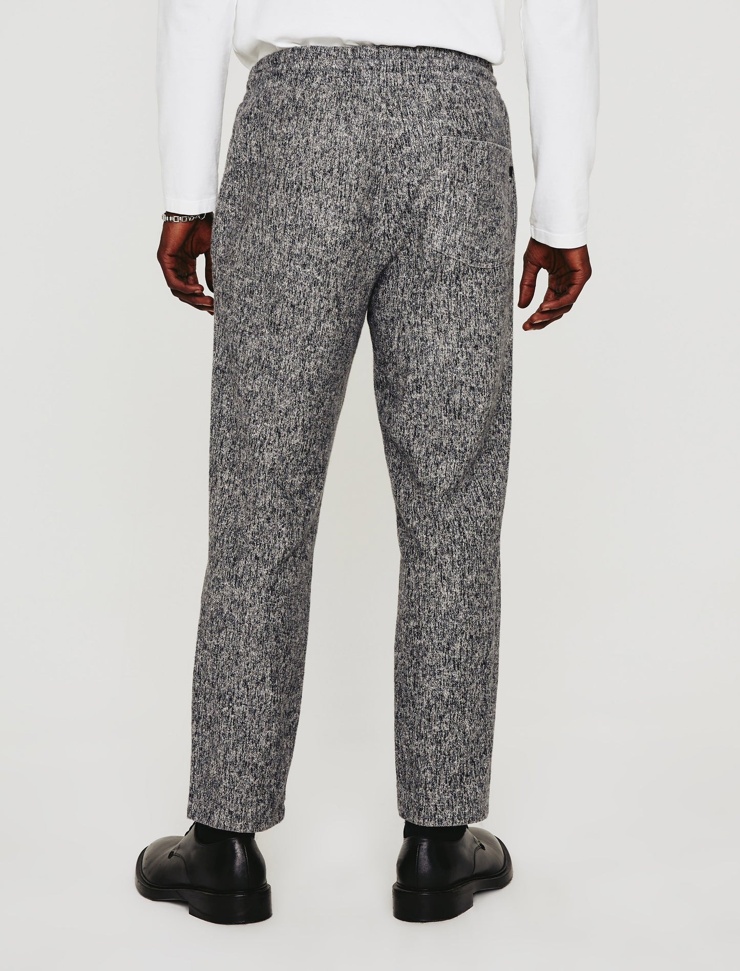 Wyatt Sweatpant Ikat Wool Heather Grey Multi Classic Fit Pintuck Sweatpant Mens bottom Photo 6