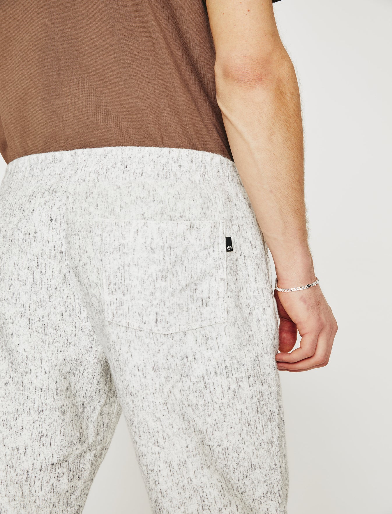 Wyatt Sweatpant Ikat Wool Grey Multi Classic Pintuck Sweatpant Men Bottom Photo 5