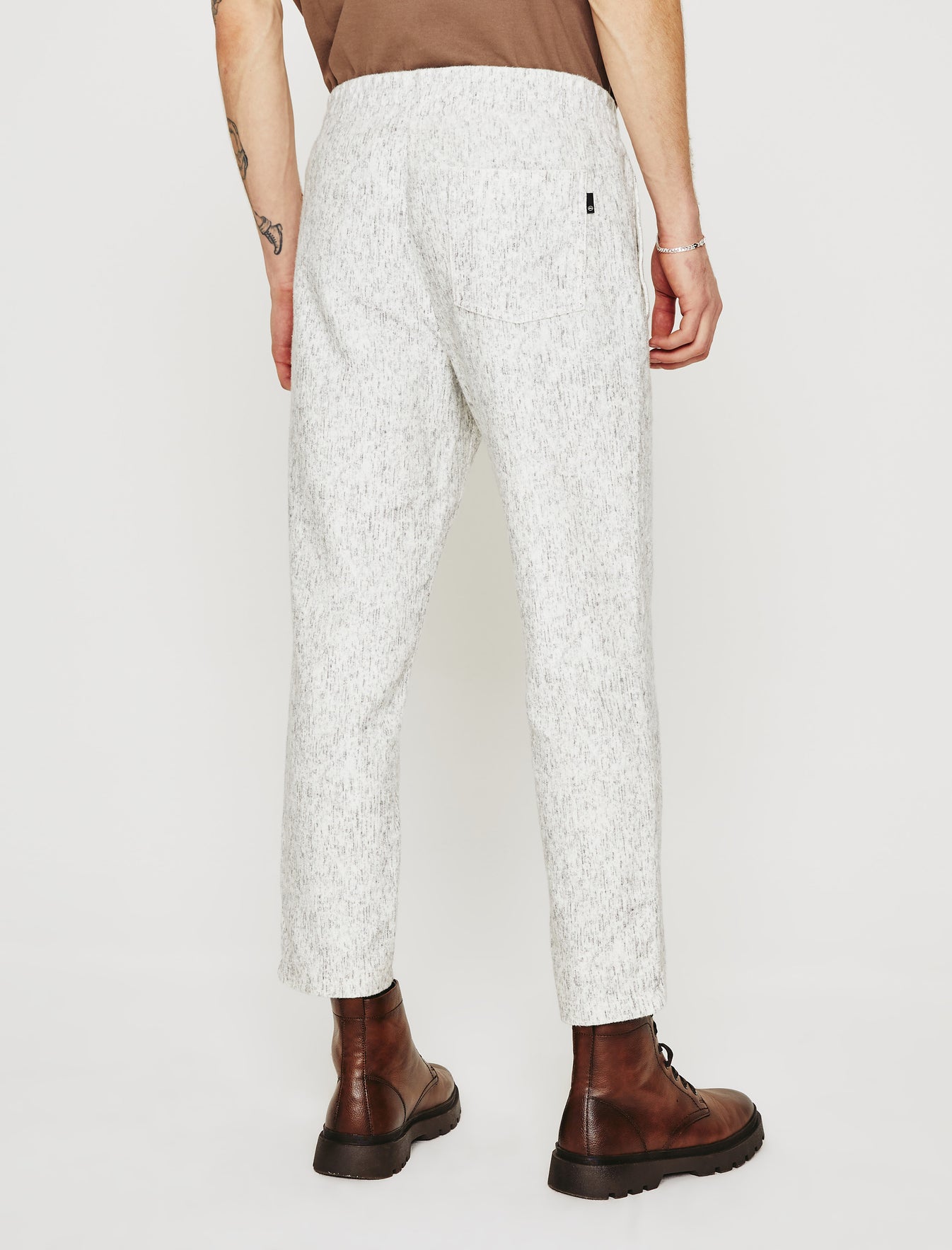 Wyatt Sweatpant Ikat Wool Grey Multi Classic Pintuck Sweatpant Men Bottom Photo 6