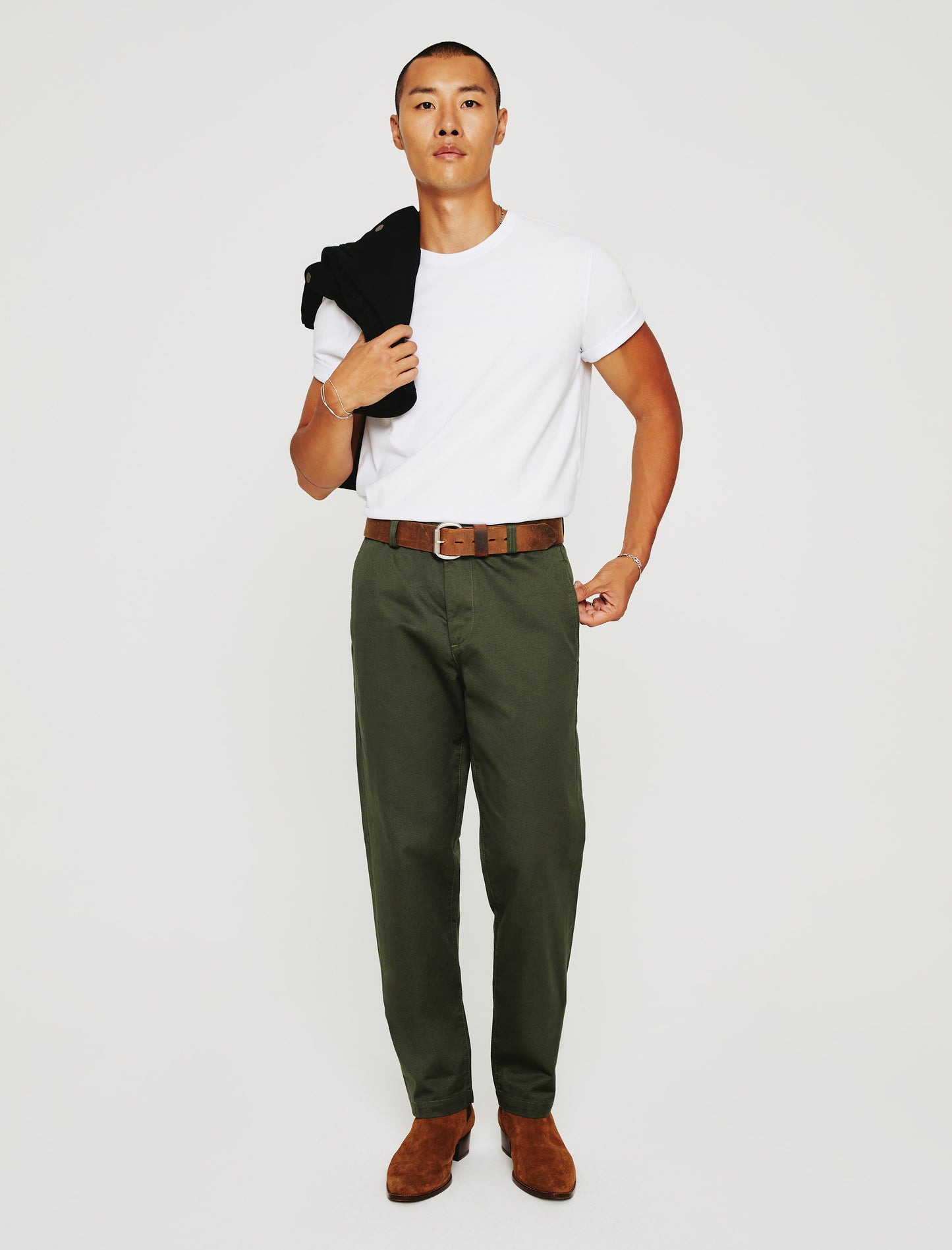 Lochlan Trouser Olive Tree Relaxed Straight Mens bottom Photo 1