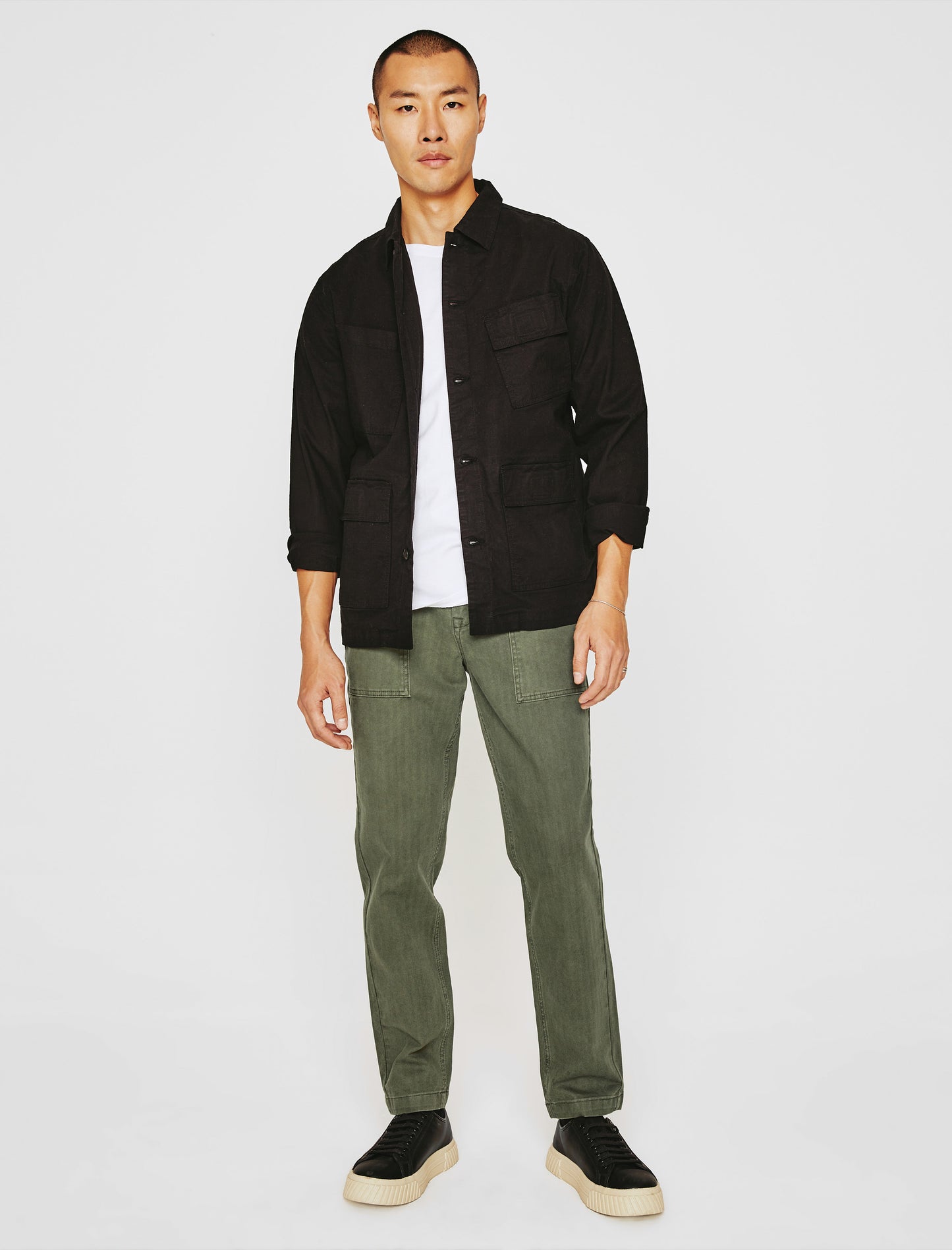 Wells Fatigue Valley Dark Infantry Green Relaxed Tapered Men Bottom Photo 1
