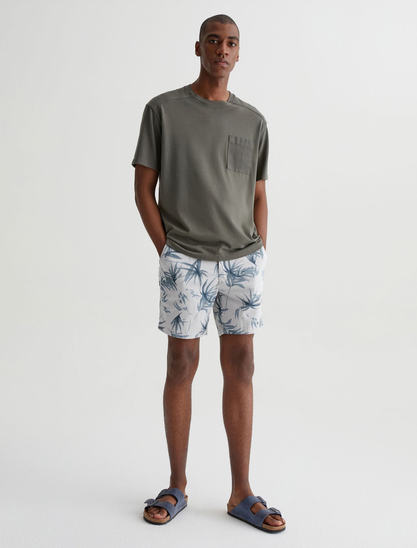 Cipher Breeze Grey Multi Slim Short Mens bottom Photo 1