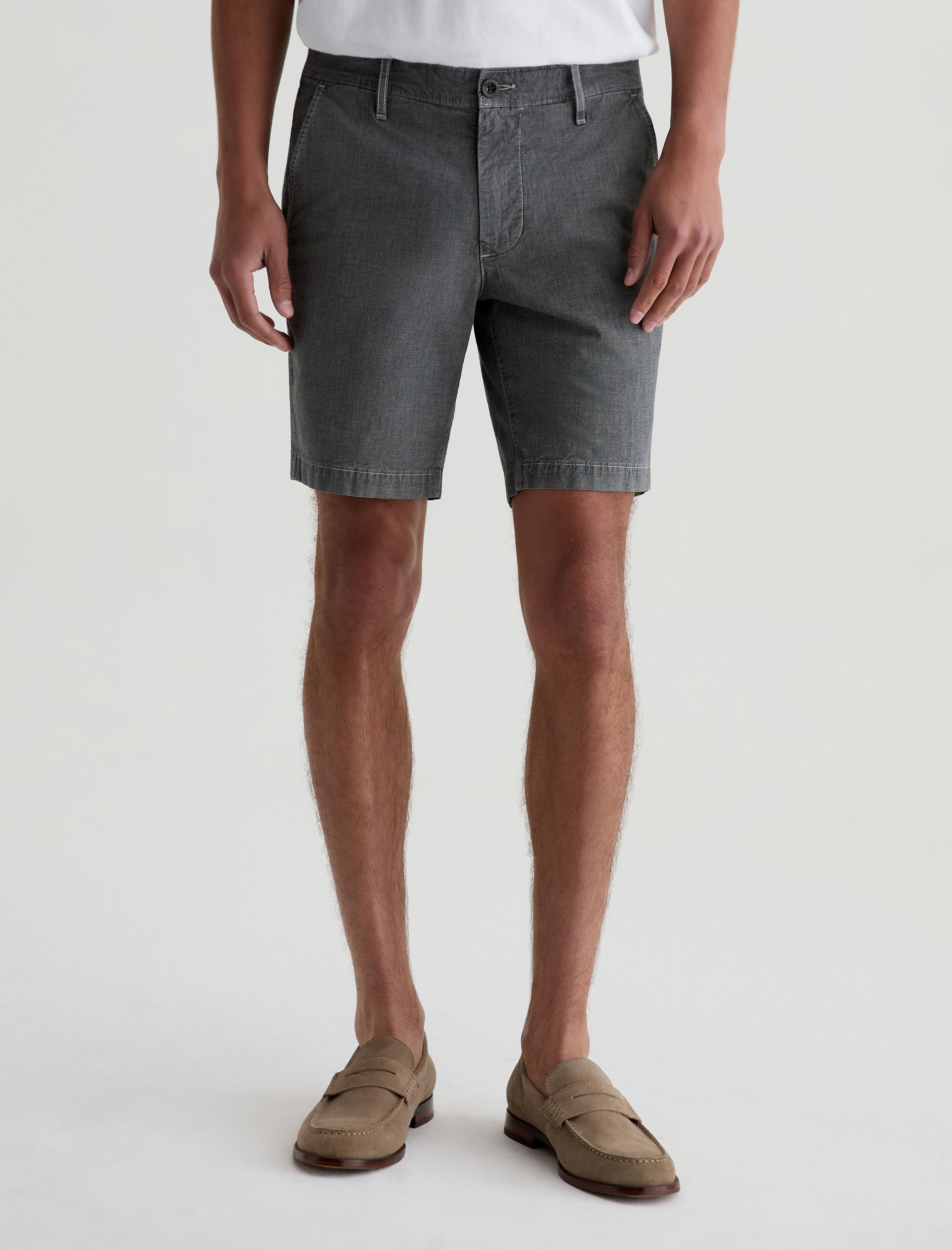 Cipher Short Heathered Storm Grey Slim Short Men Bottom Photo 2