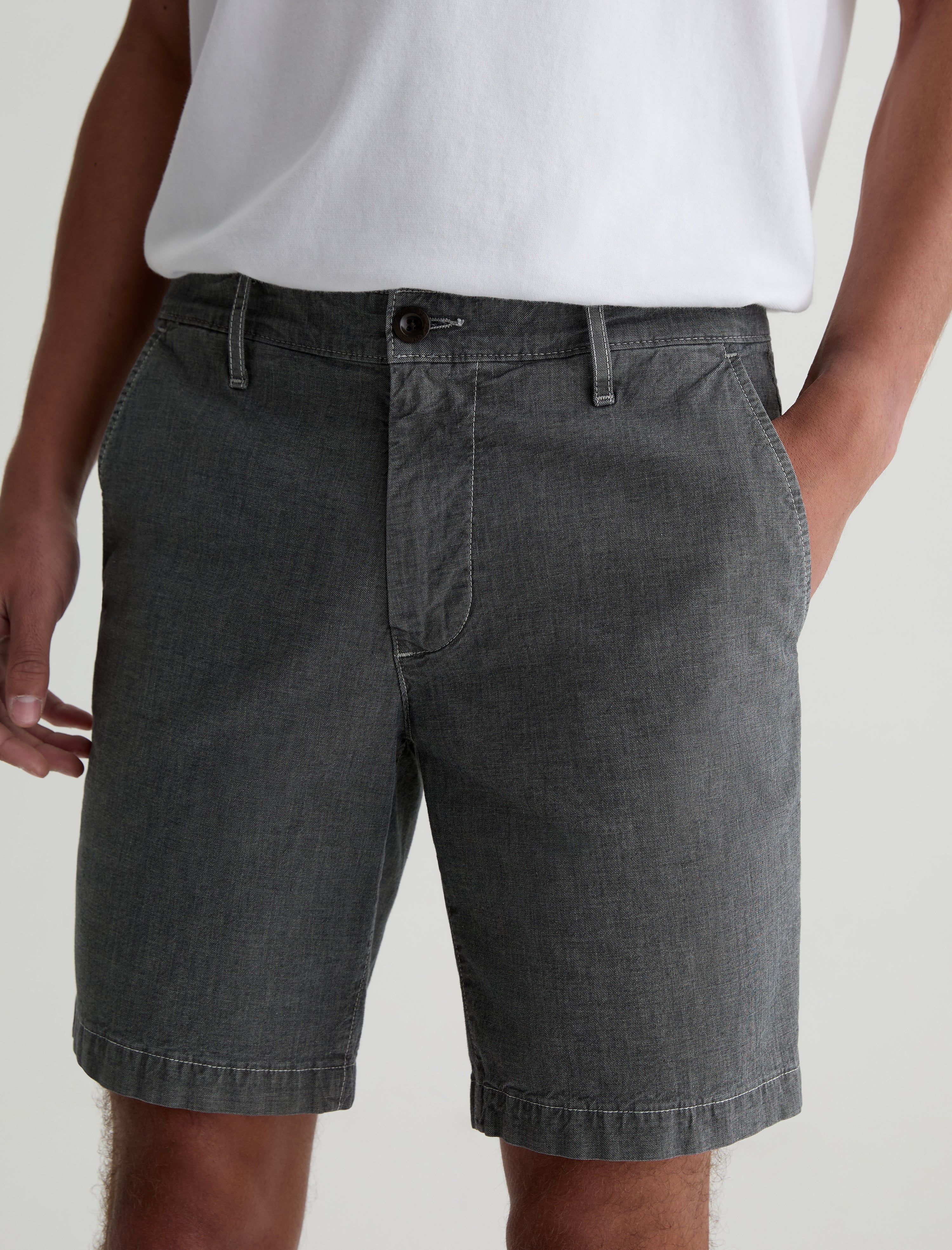 Cipher Short Heathered Storm Grey Slim Short Men Bottom Photo 3