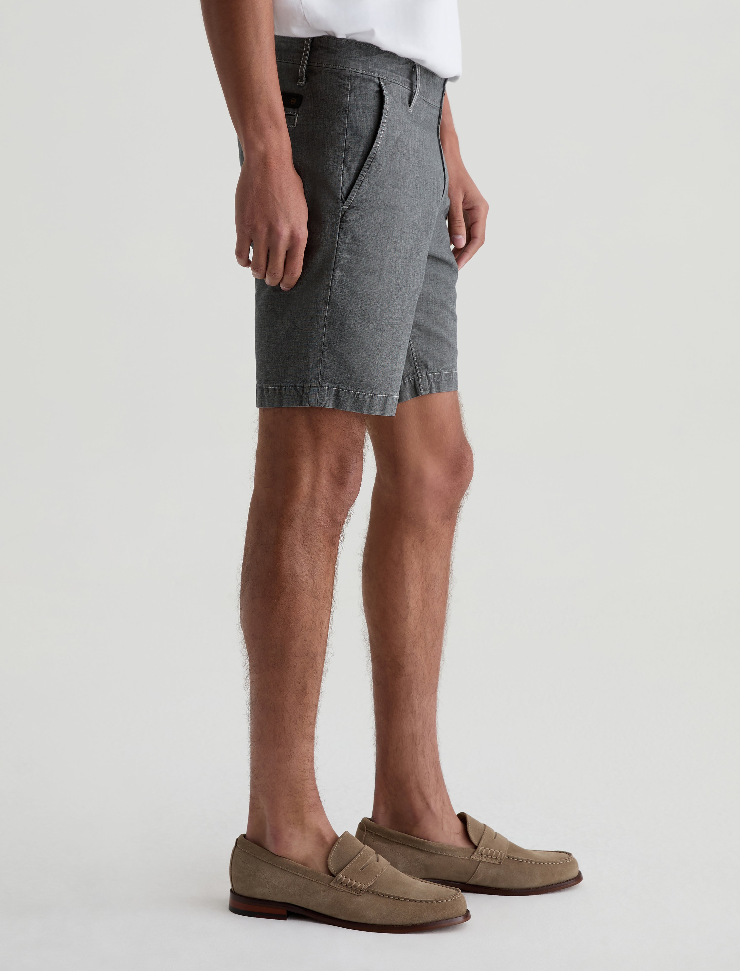 Cipher Short Heathered Storm Grey Slim Short Men Bottom Photo 4