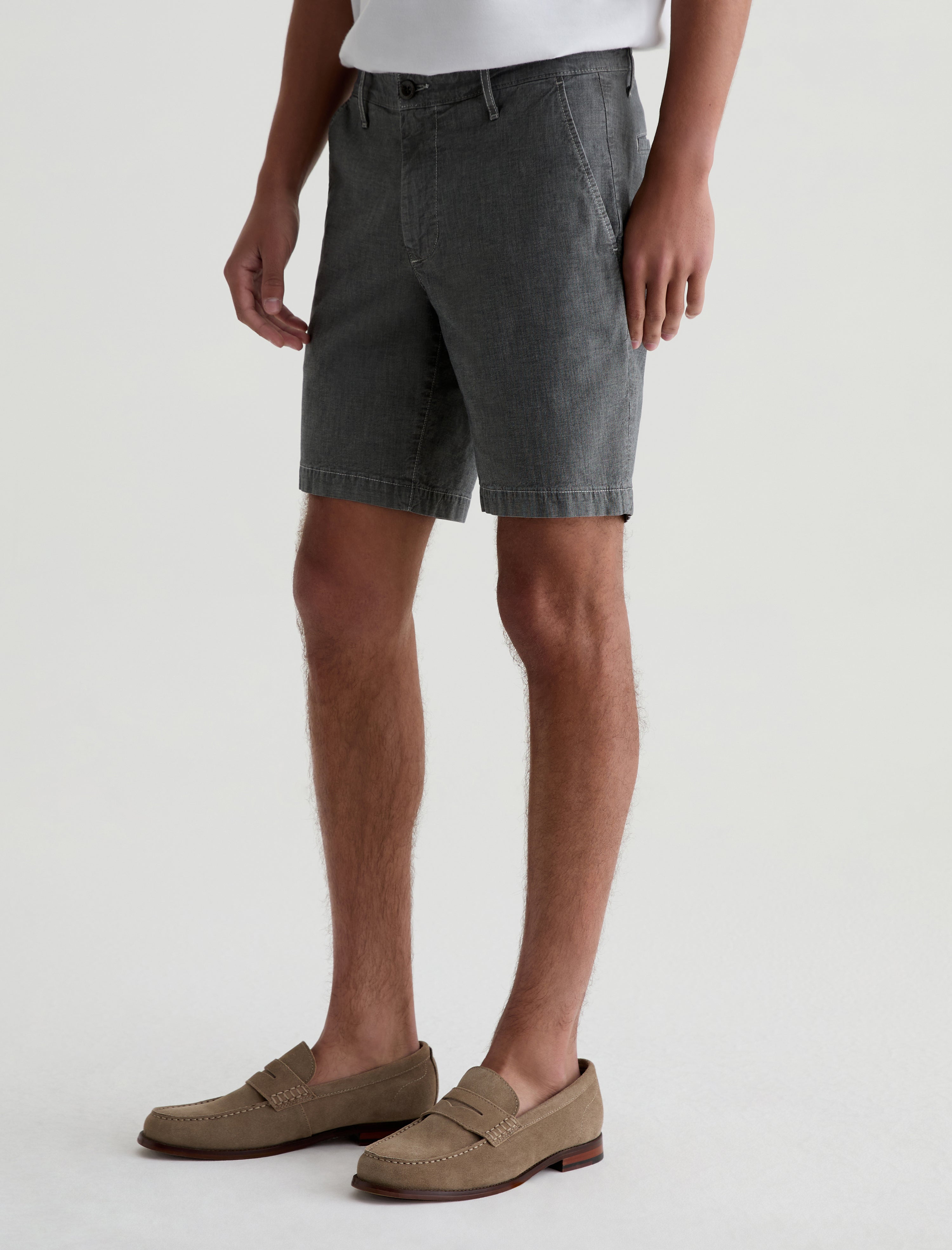 Cipher Short Heathered Storm Grey Slim Short Men Bottom Photo 5