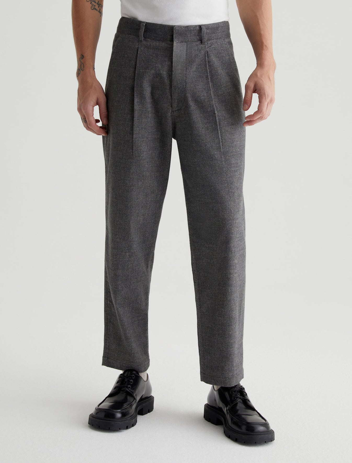 Dane Static Grey Pleated Trouser Photo 2
