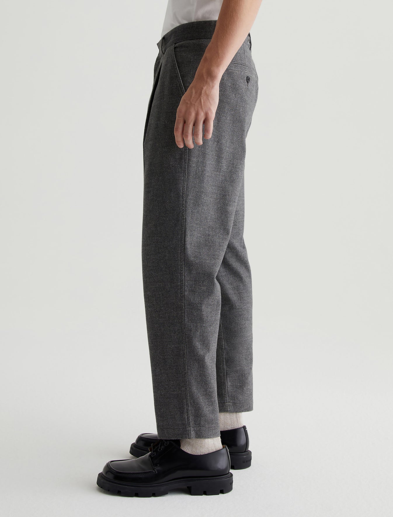 Dane Static Grey Pleated Trouser Photo 4