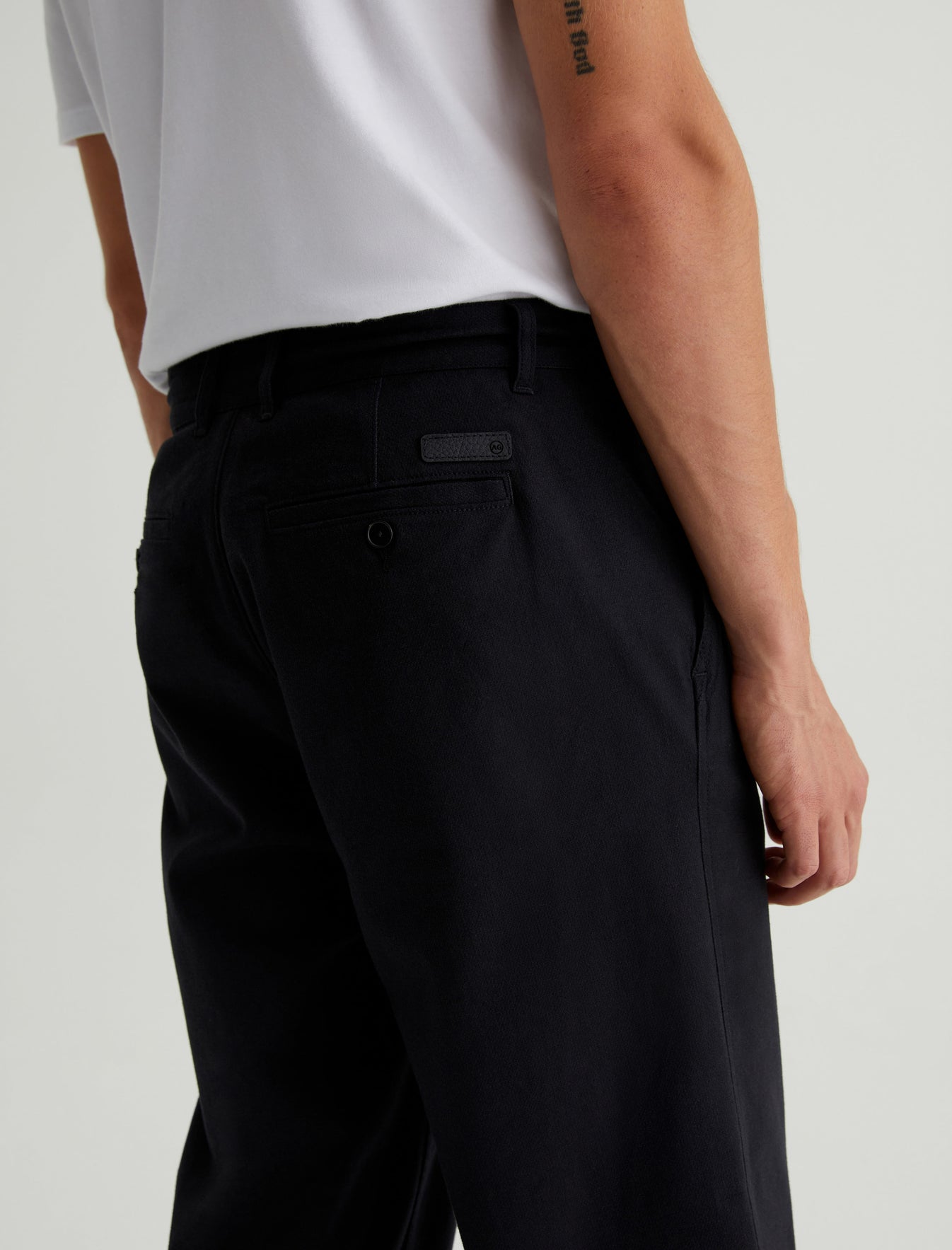 Dane True Black Pleated Trouser Mens Bottom Photo 5