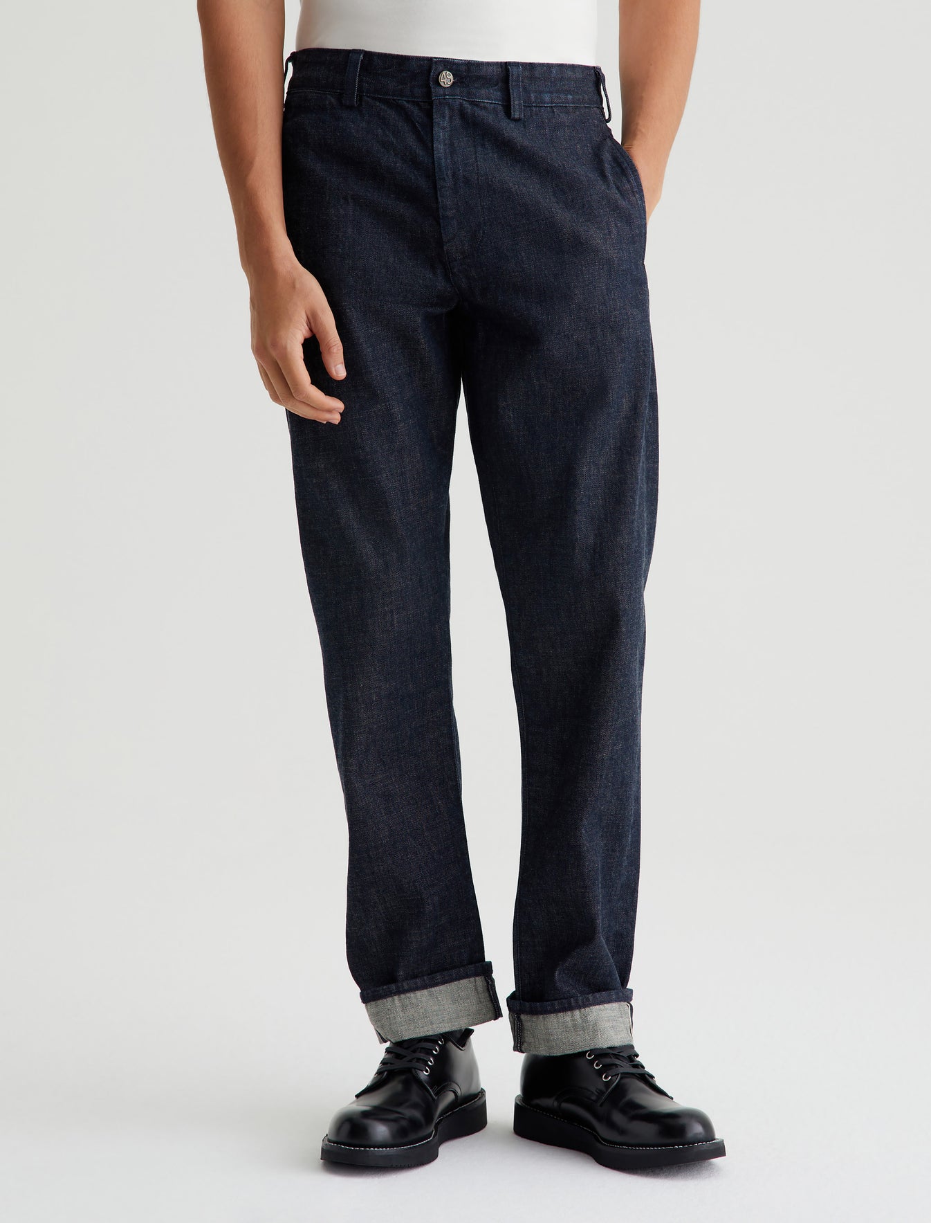 Lochlan Selvage Rhye Relaxed Straight Leg Denim Men Bottom Photo 2