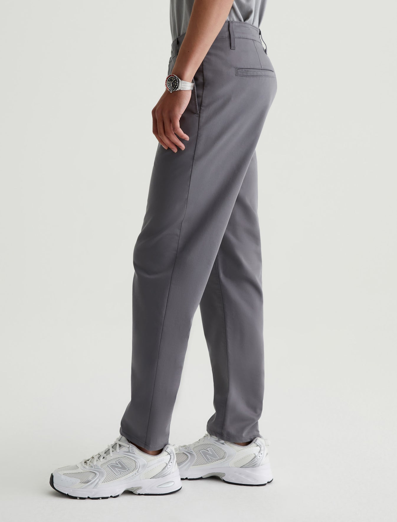 Kullen Performance Folkestone Grey Airluxe™ Slim Trouser Men Bottom Photo 4