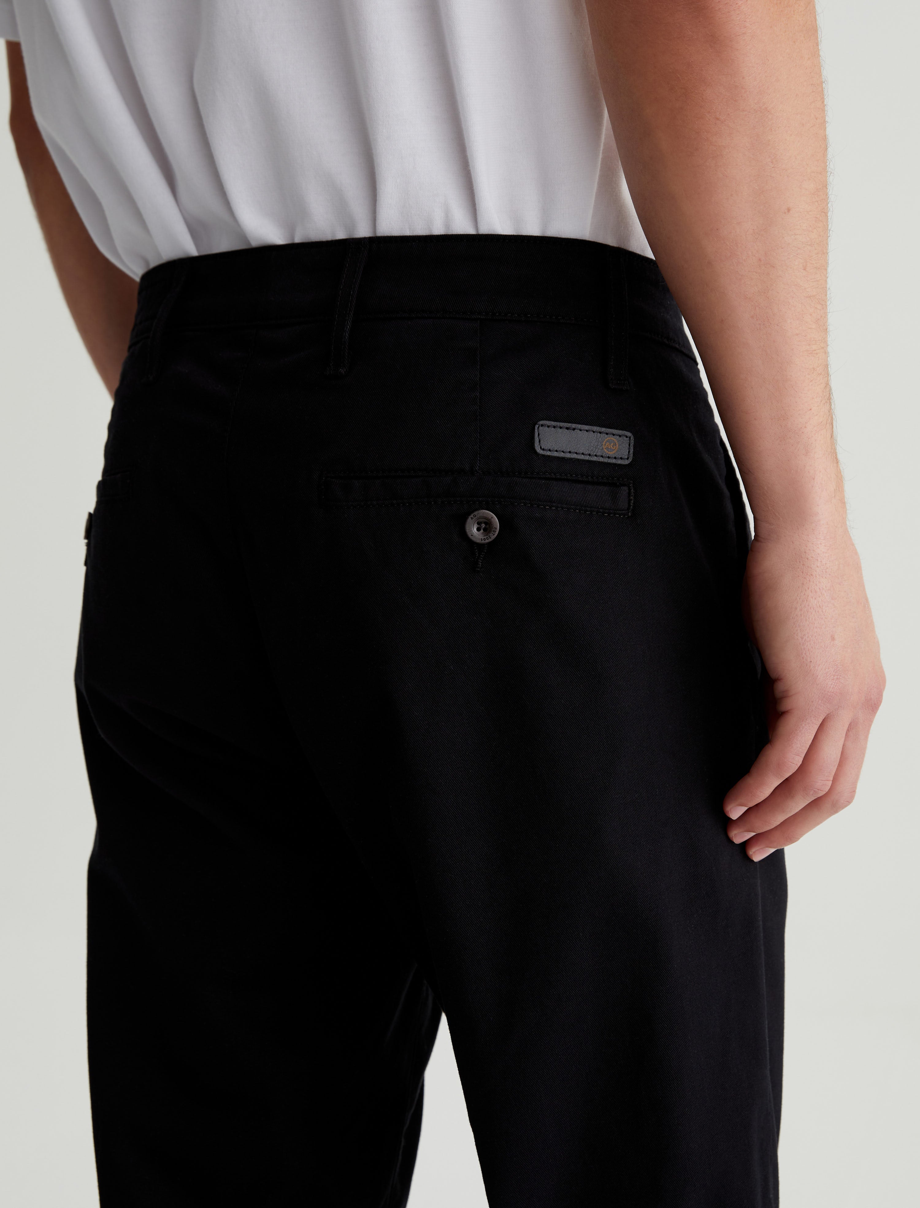 Kullen Pure Black Slim Trouser Men Bottom Photo 6