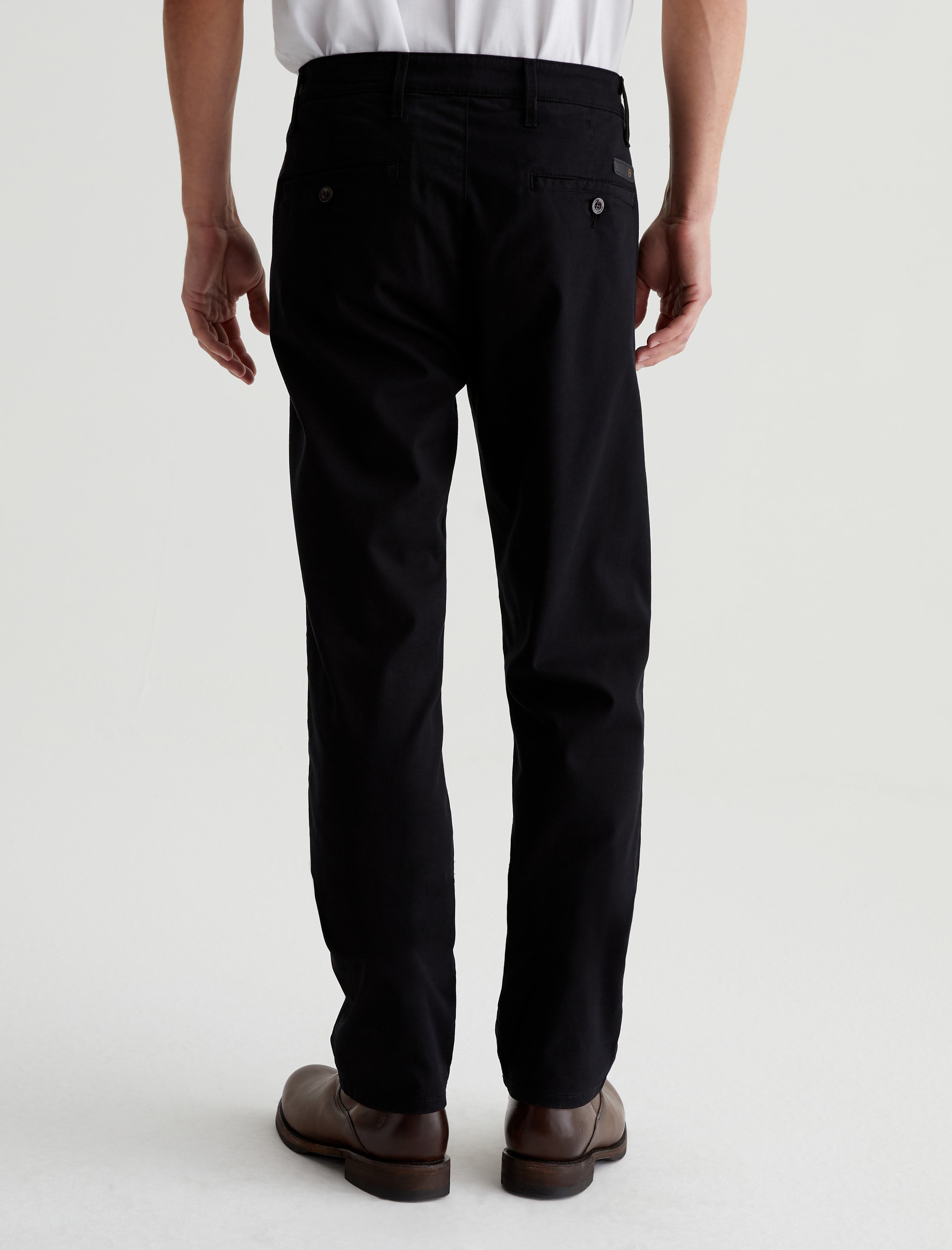 Kullen Pure Black Slim Trouser Men Bottom Photo 7