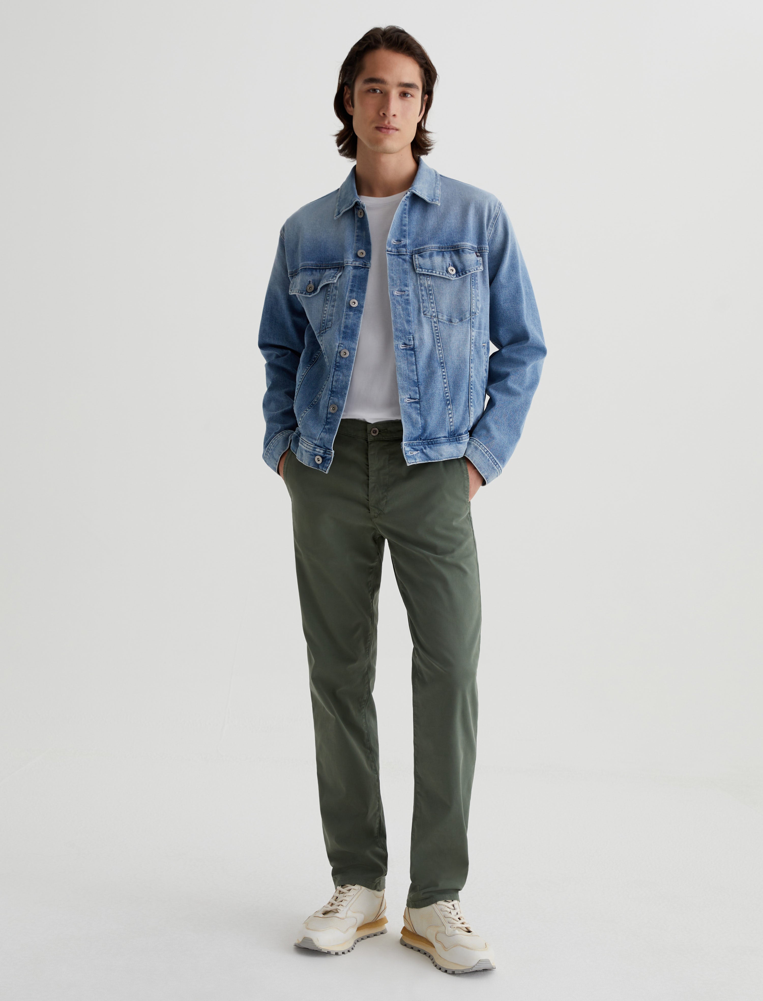 Kullen Seaside Sage Slim Trouser Men Bottom Photo 1