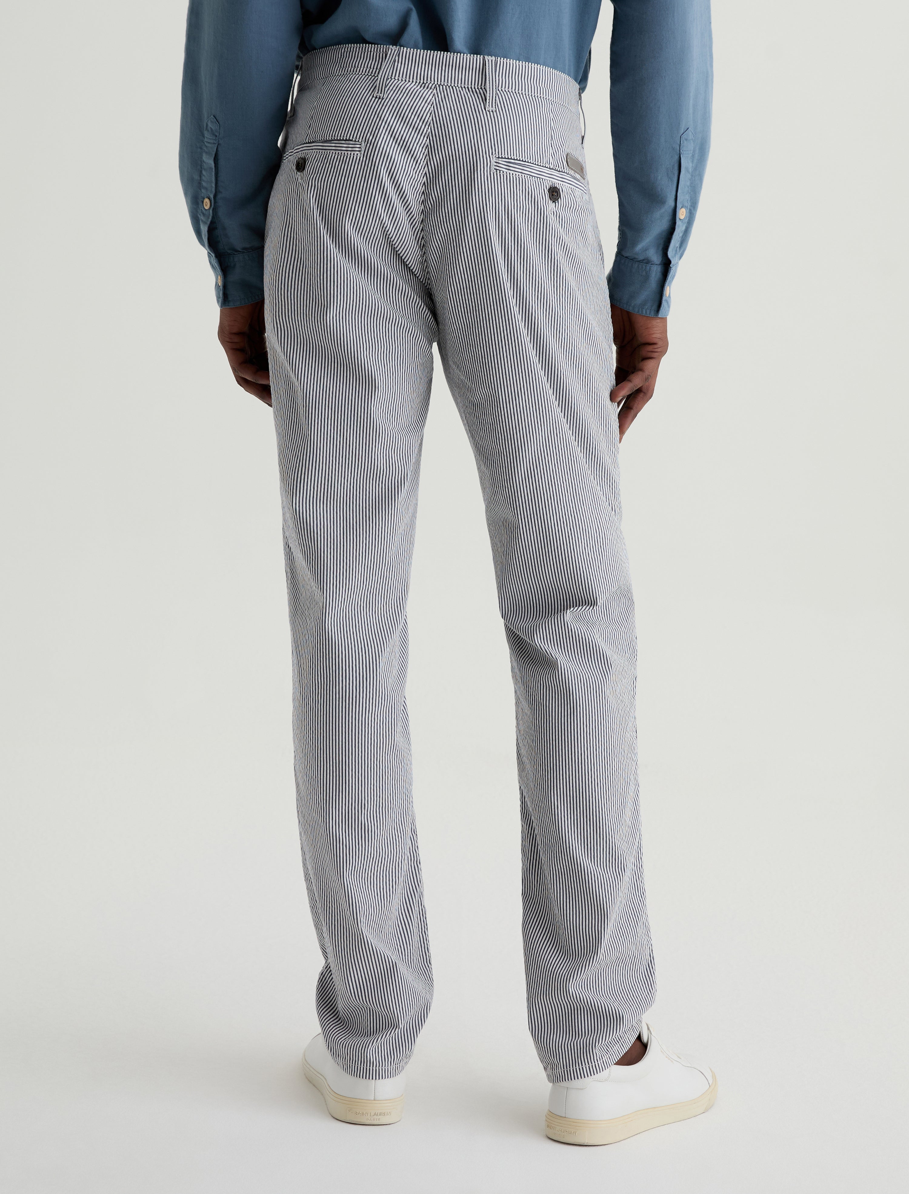 Kullen Charcoal Stripe Slim Trouser Men Bottom Photo 7