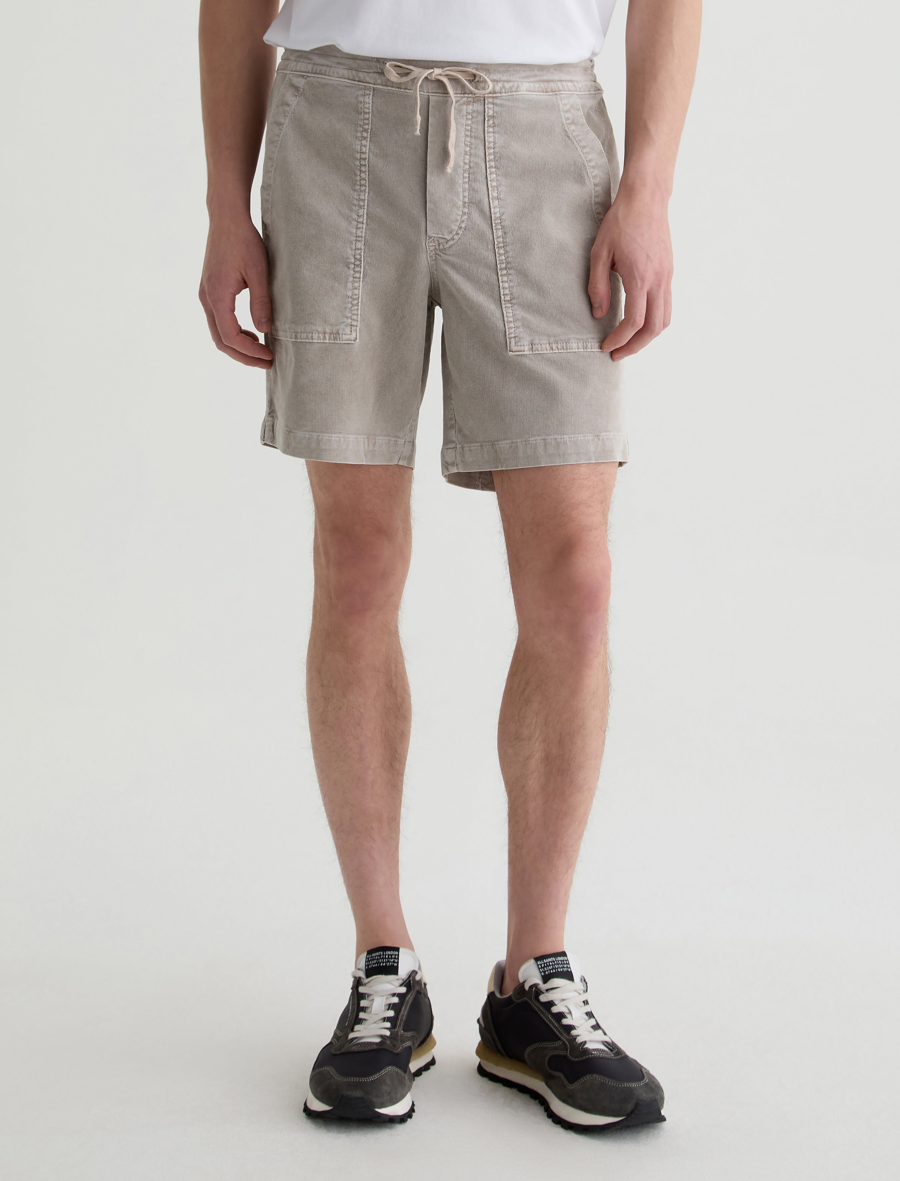 Wells Drawstring Short Sulfur Dry Dust Relaxed Fatigue Short Men Bottom Photo 2