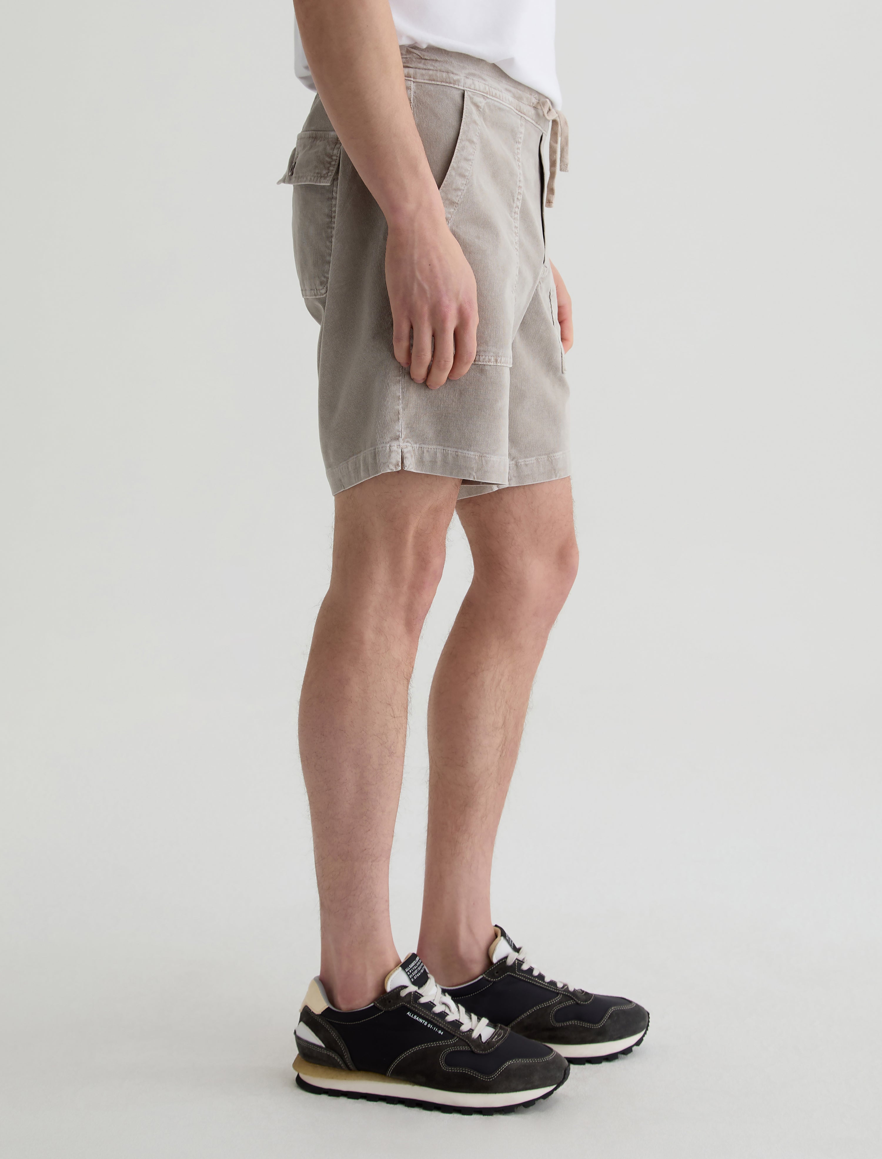Wells Drawstring Short Sulfur Dry Dust Relaxed Fatigue Short Men Bottom Photo 4