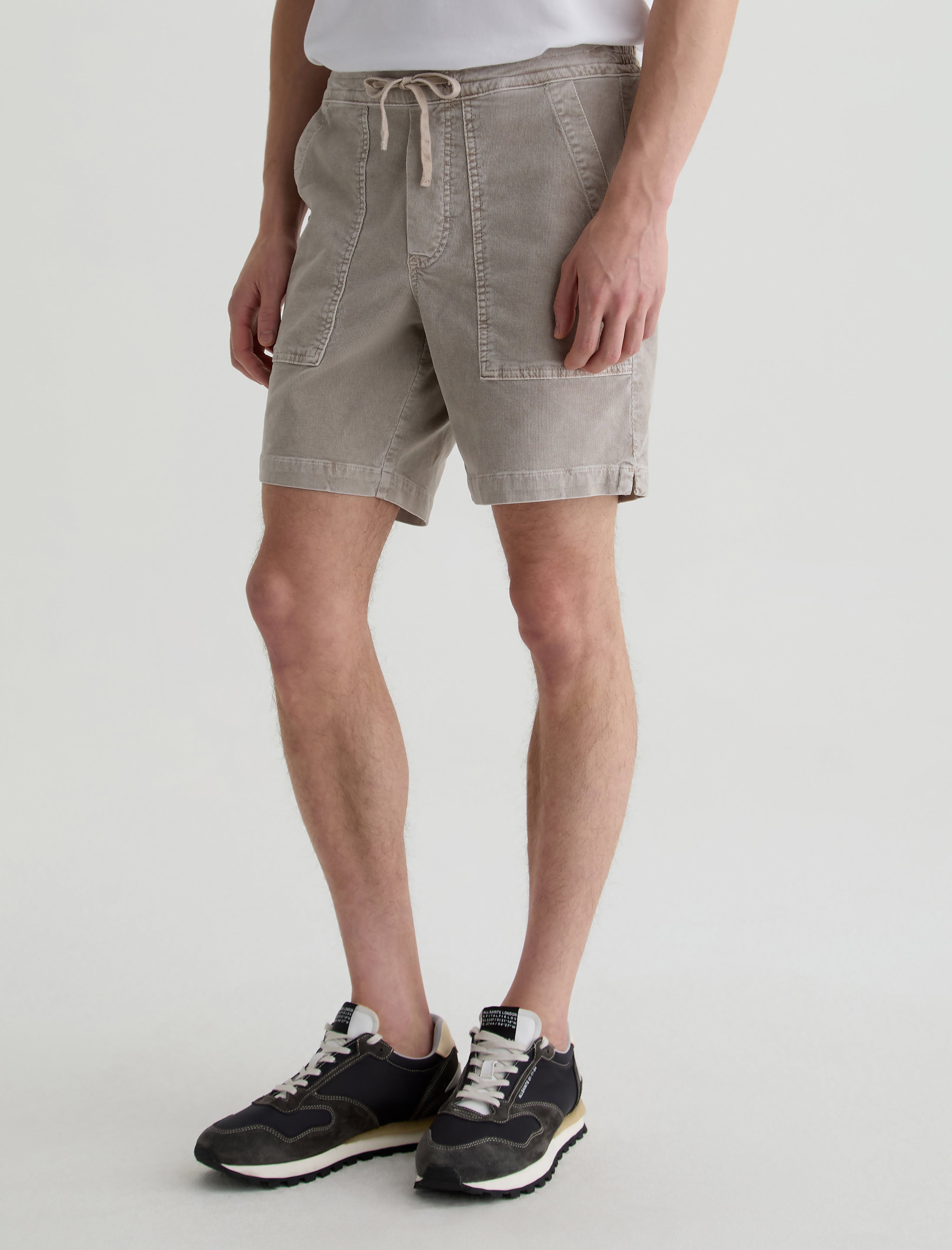 Wells Drawstring Short Sulfur Dry Dust Relaxed Fatigue Short Men Bottom Photo 5