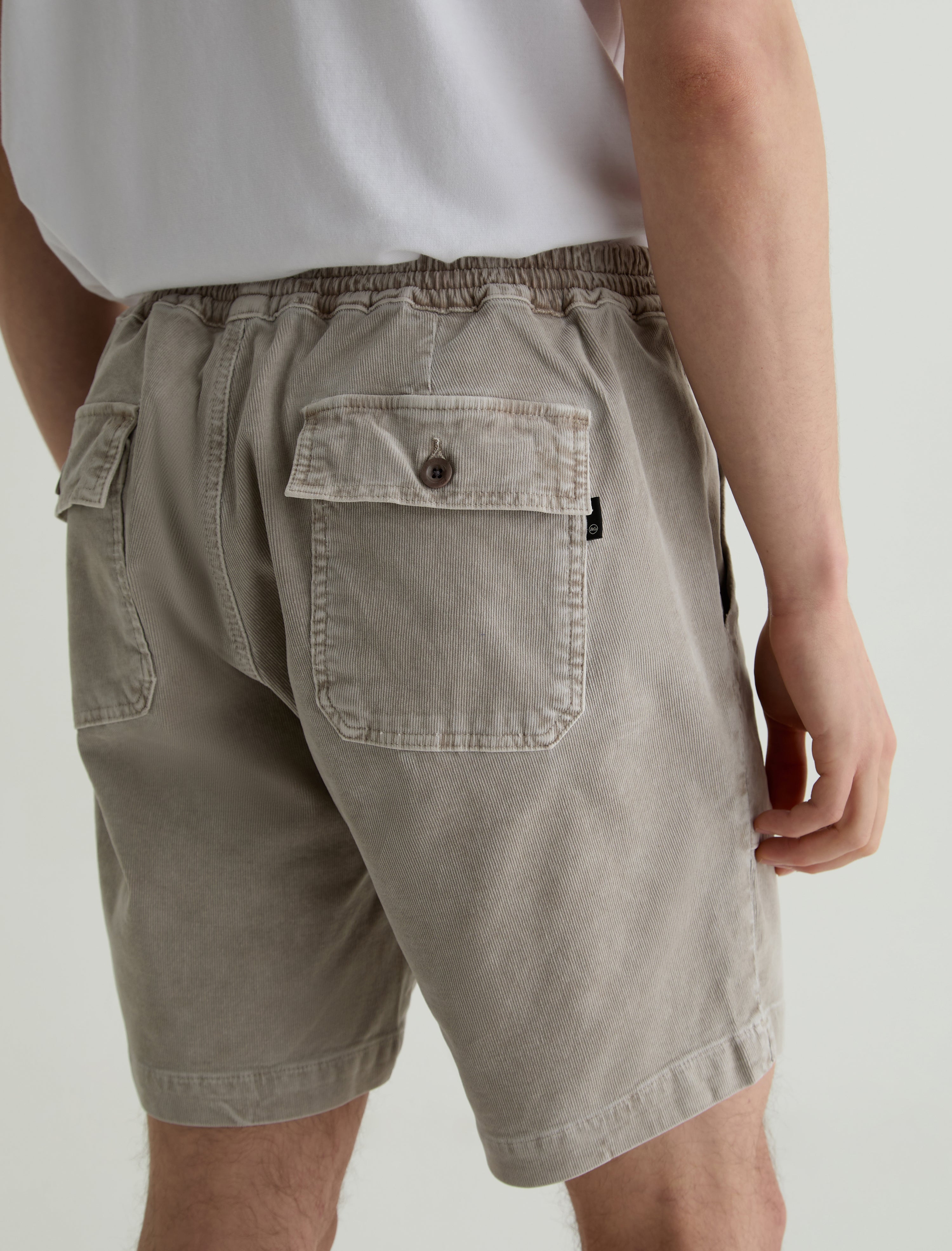 Wells Drawstring Short Sulfur Dry Dust Relaxed Fatigue Short Men Bottom Photo 6