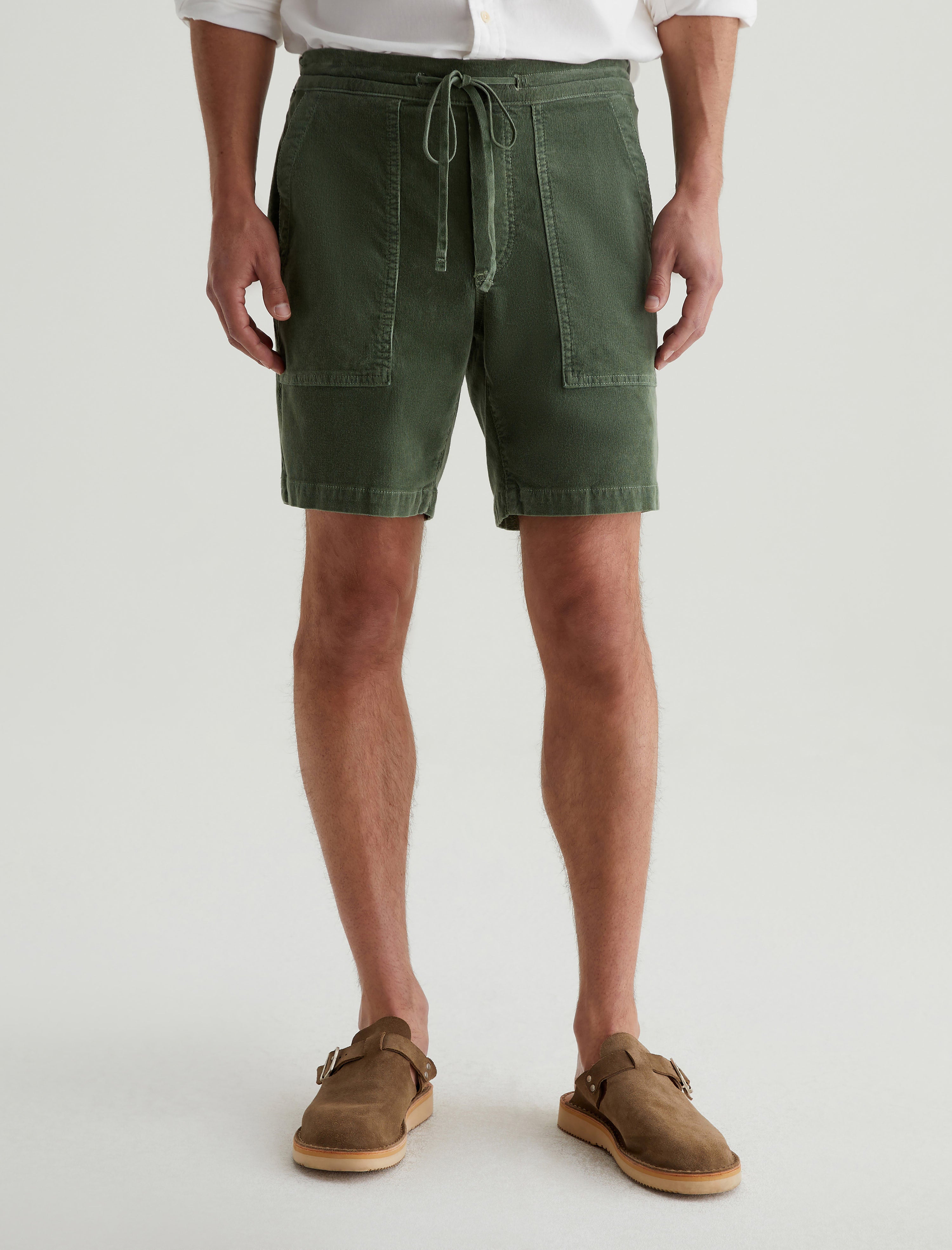 Wells Drawstring Short Sulfur Seaside Sage Relaxed Fatigue Short Men Bottom Photo 2