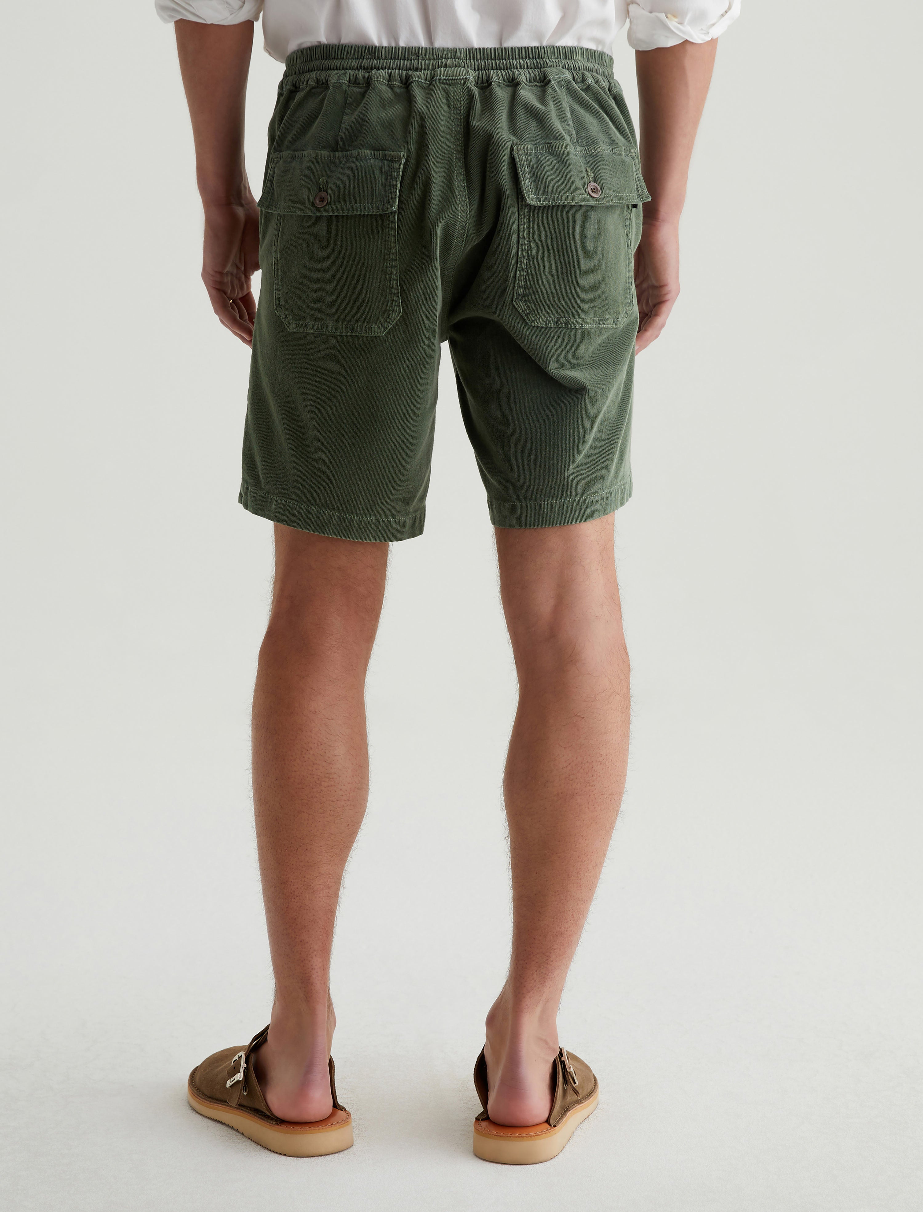 Wells Drawstring Short Sulfur Seaside Sage Relaxed Fatigue Short Men Bottom Photo 7