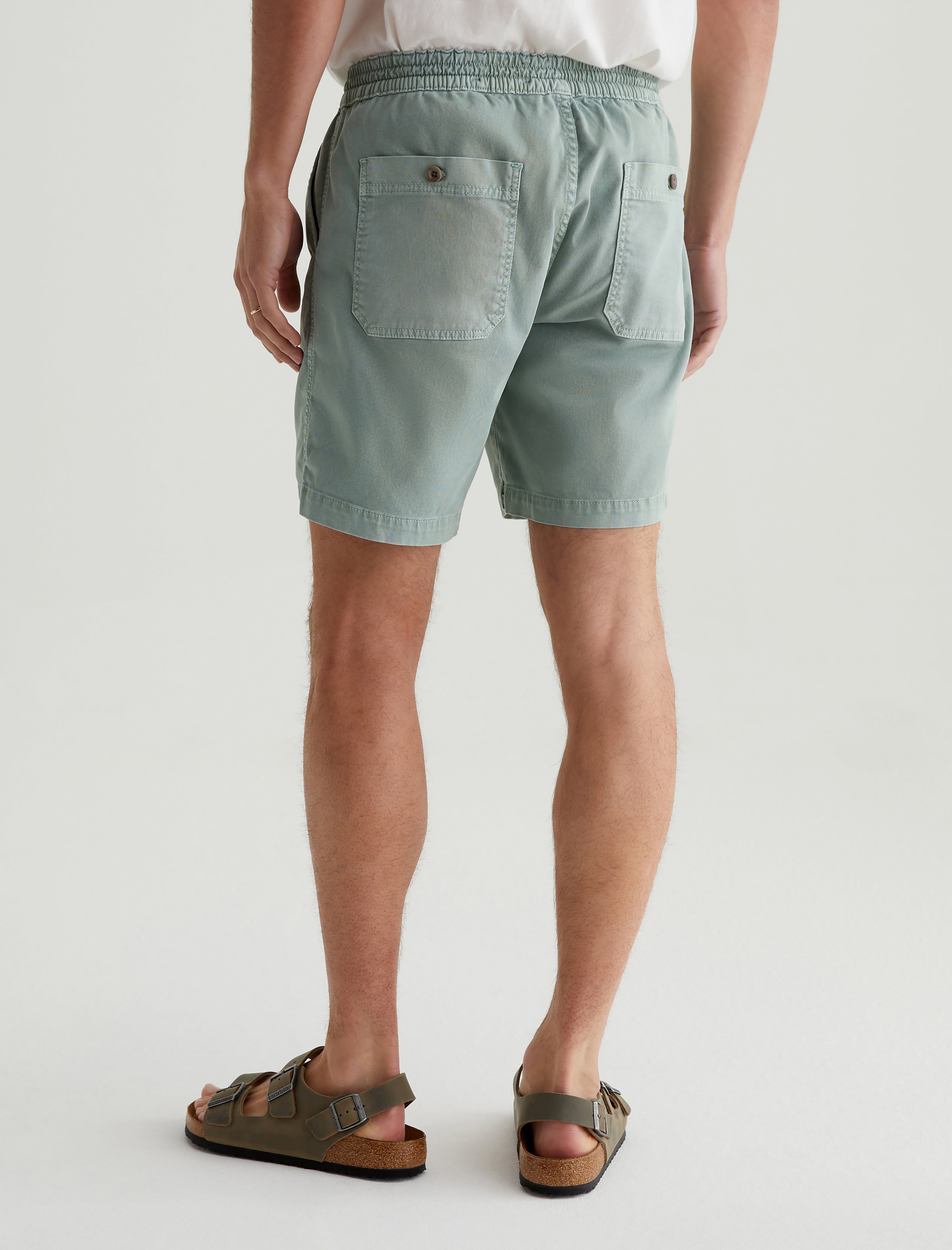 Oliver Short Sulfur Matcha Latte Relaxed Drawstring Short Men Bottom Photo 7