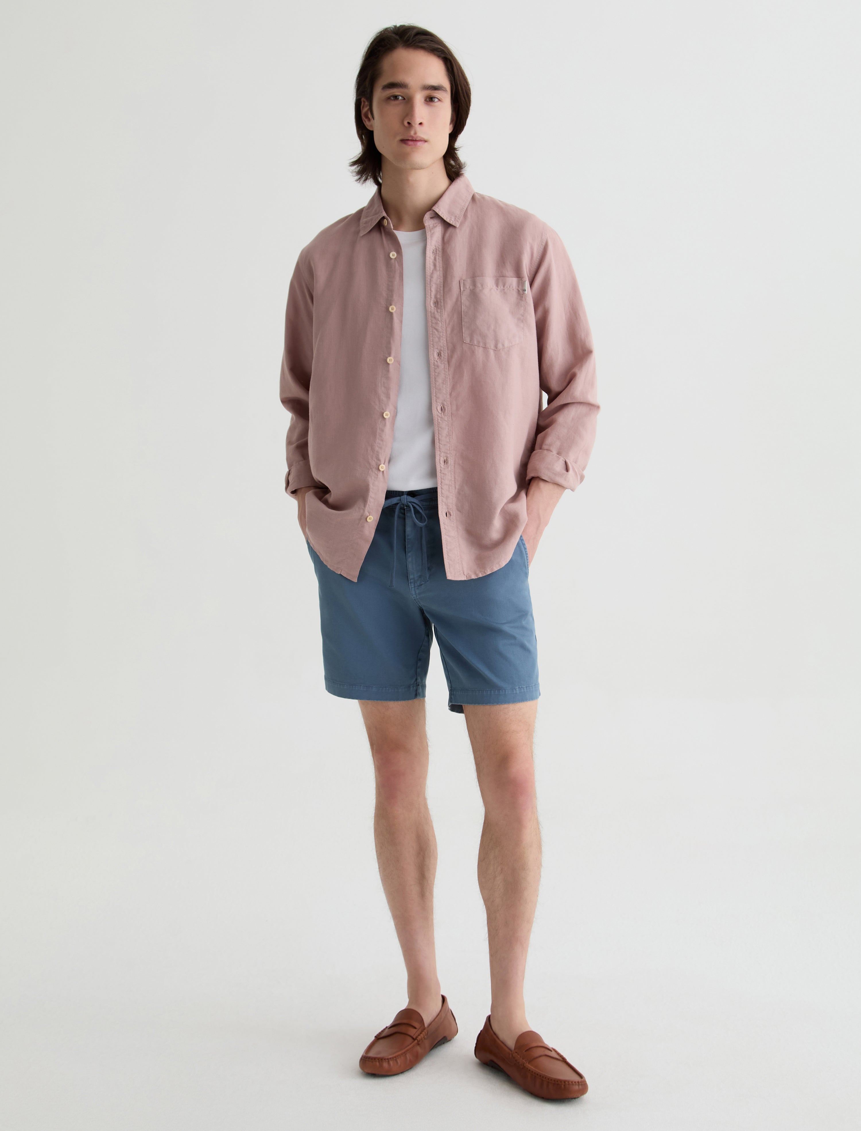 Oliver Short Sulfur Shore Break Relaxed Drawstring Short Men Bottom Photo 1