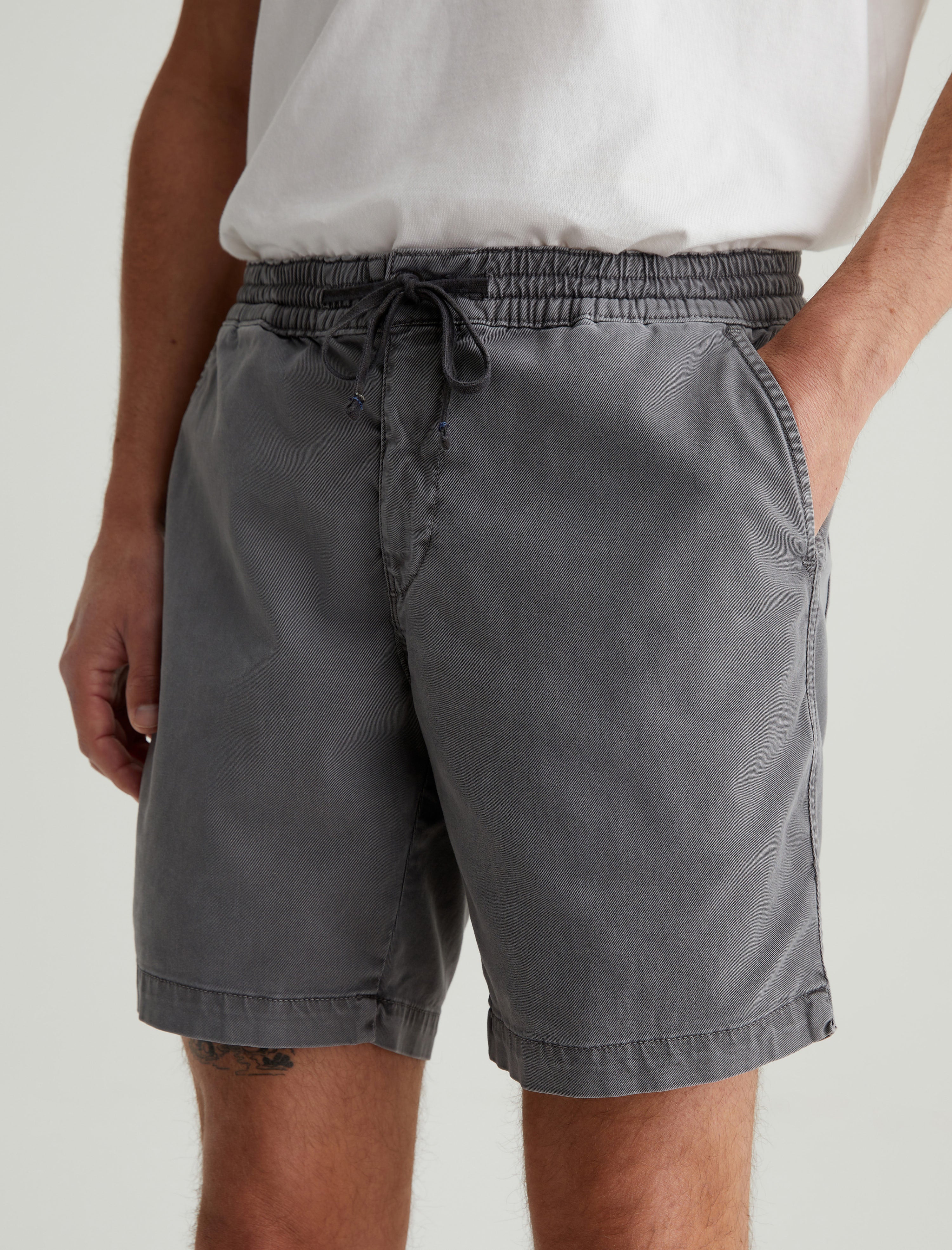Oliver Short Sulfur Storm Grey Relaxed Drawstring Short Men Bottom Photo 3