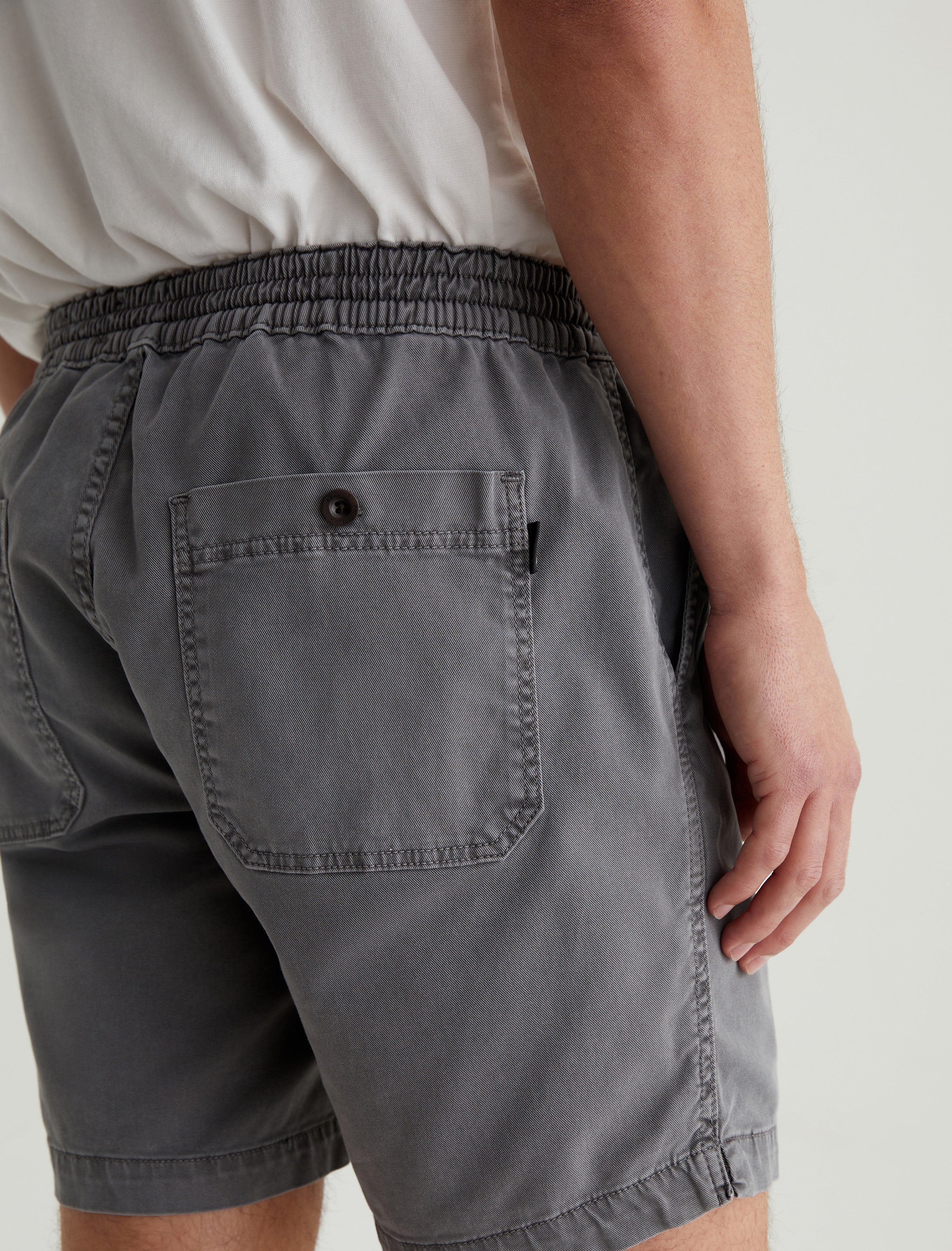 Oliver Short Sulfur Storm Grey Relaxed Drawstring Short Men Bottom Photo 6