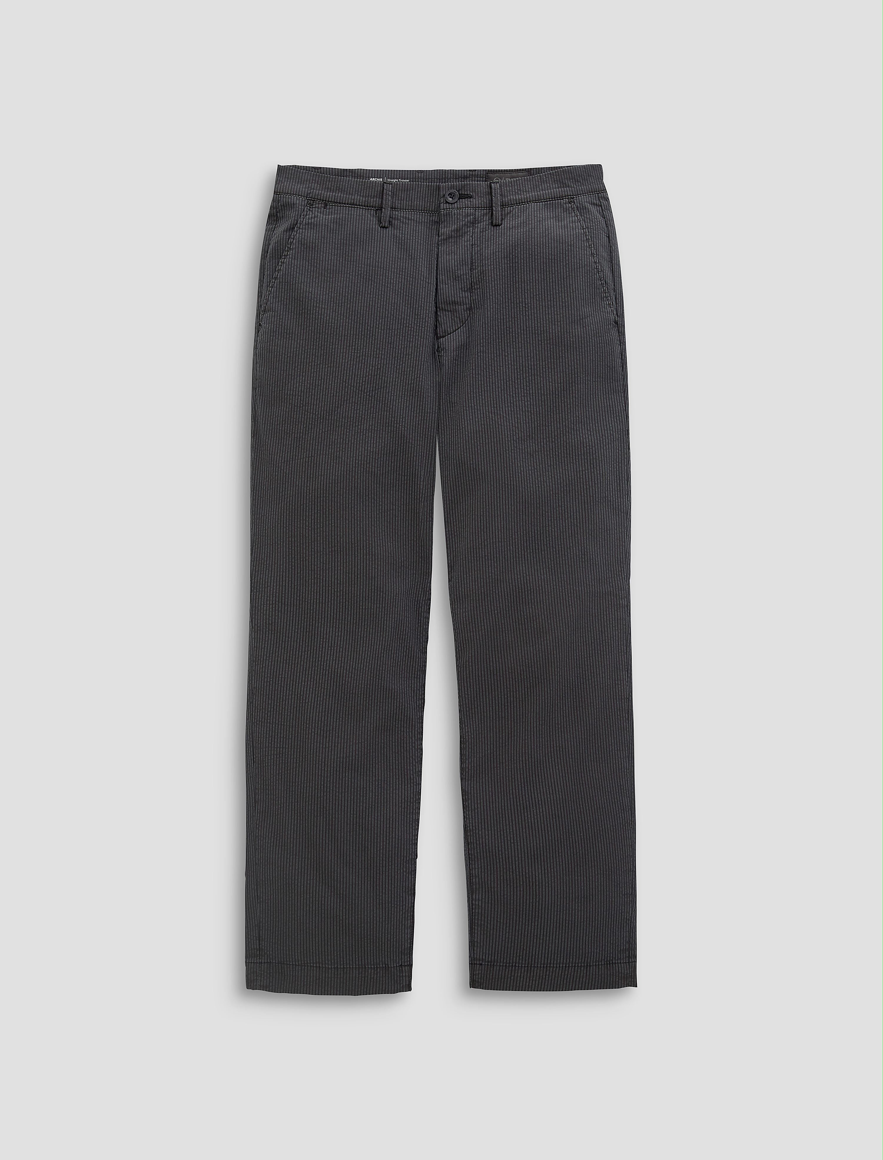 Archie Sulfur Antique Black Straight Trouser Men Bottom Photo 9
