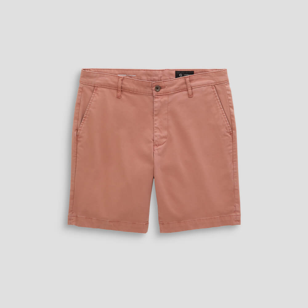 Pink shorts on a light gray background
