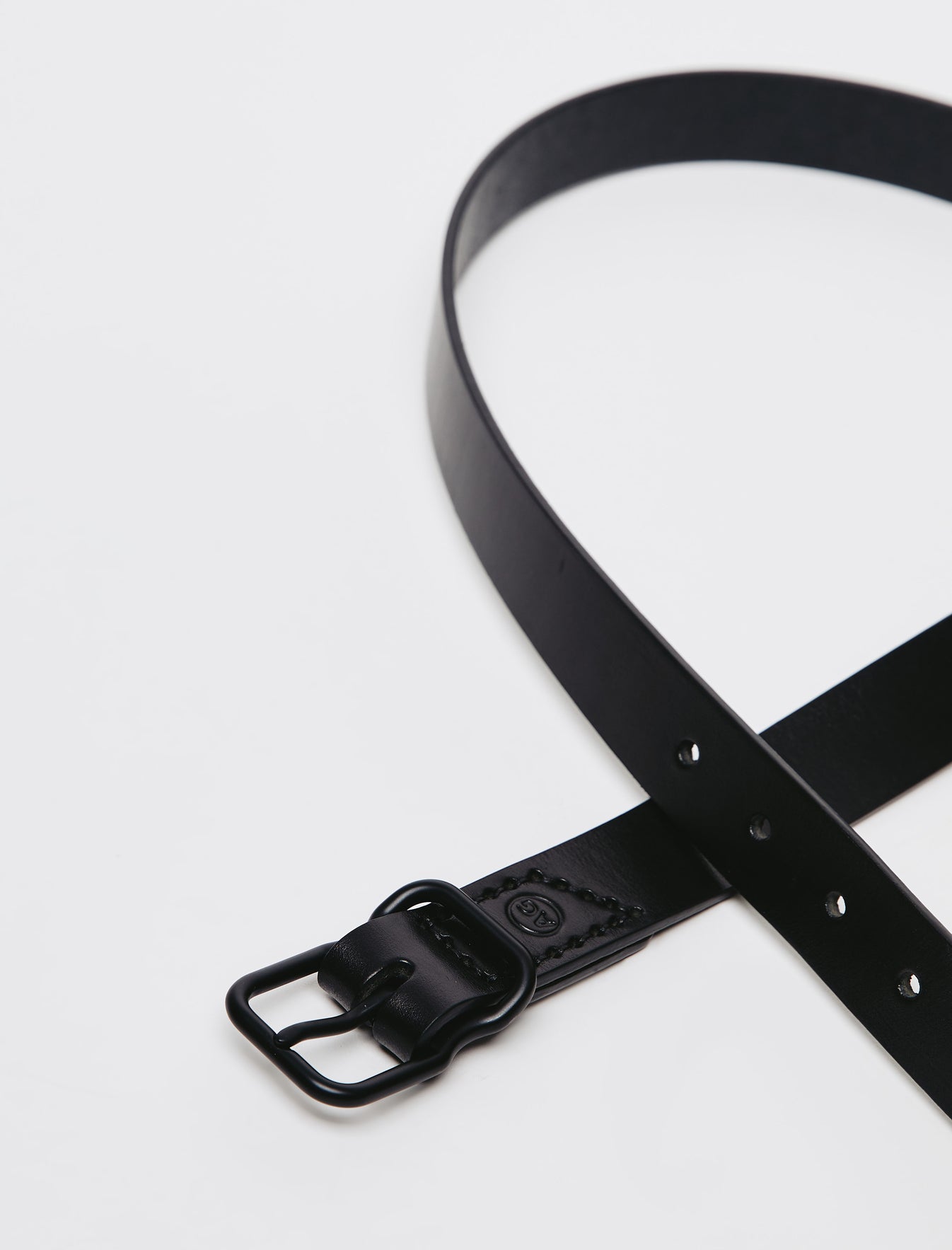Noah Black/Black Leather Belt Mens Accessory Photo 2